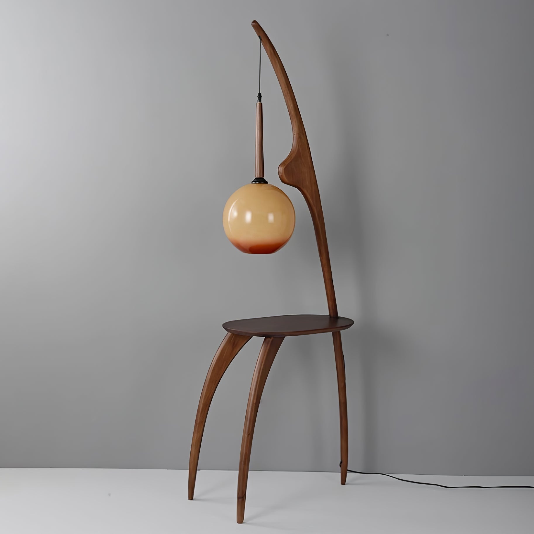 Curved Mantis Arm Floor Lamp - Lumpaz