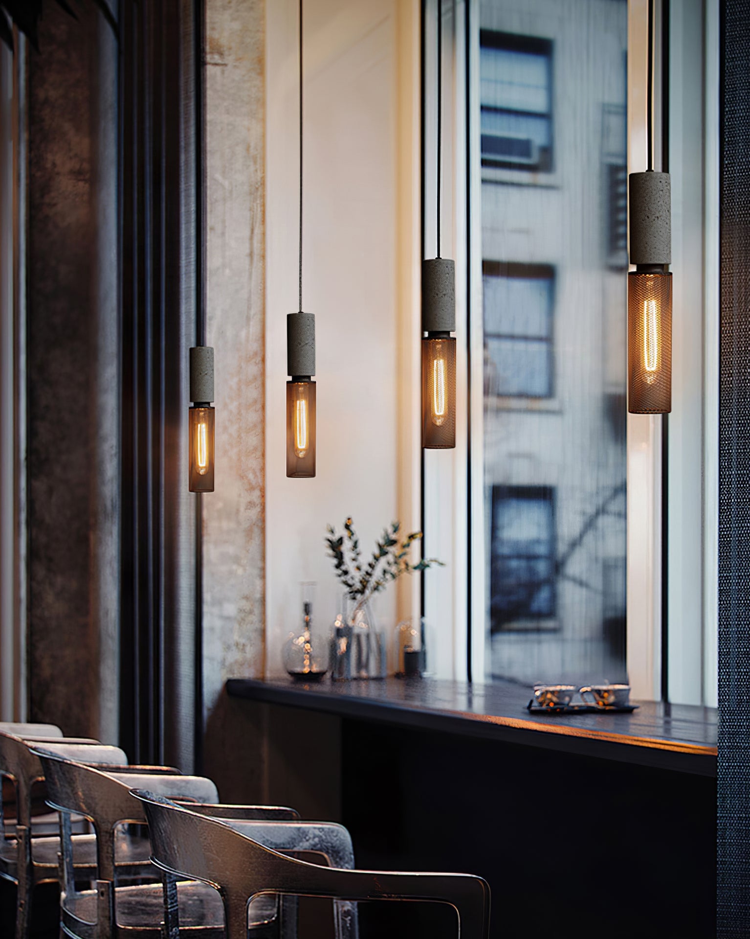 Cement Mesh Pendant Light - Lumpaz