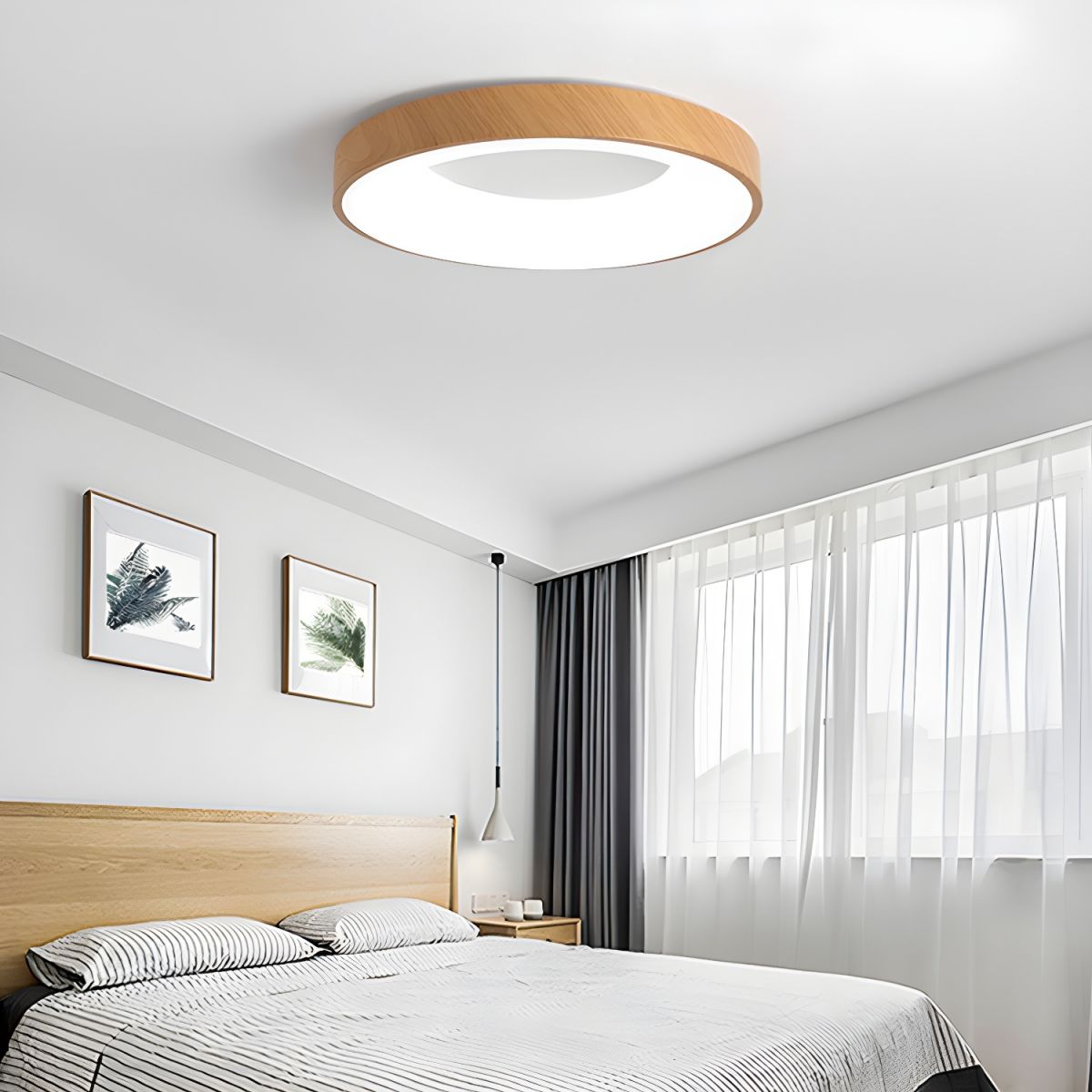 Mila Round Flush Mount Ceiling Lamp - Lumpaz
