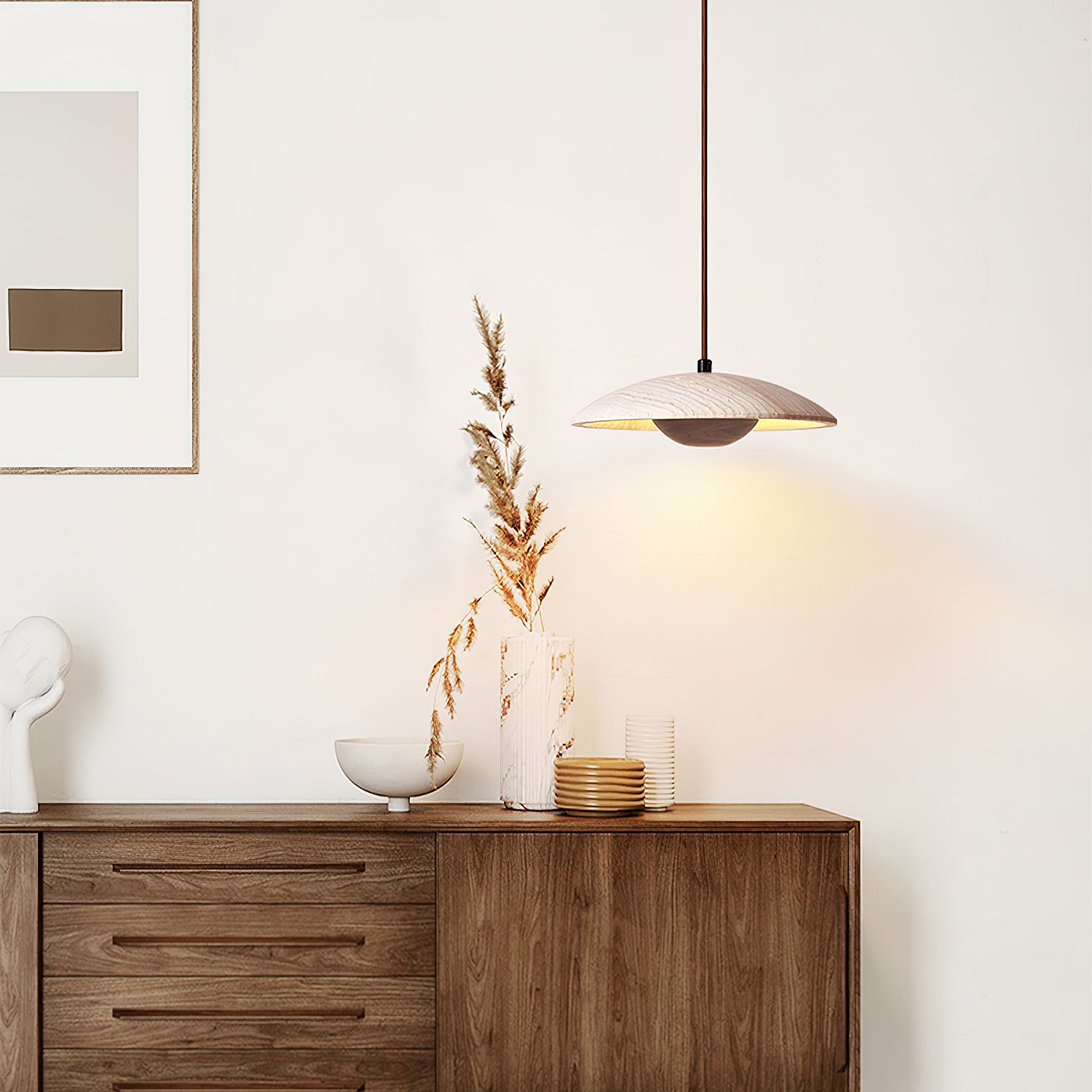Solara Wood Pendant Lamp - Lumpaz