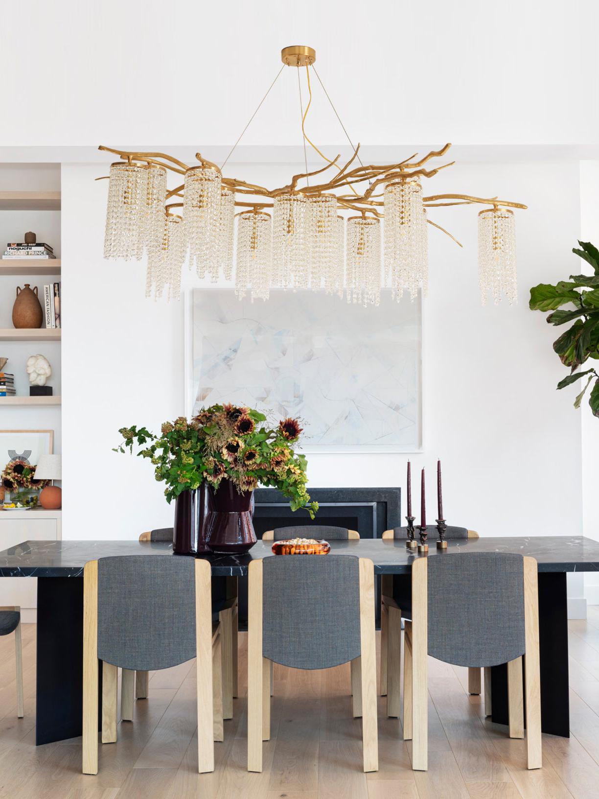 Forest Dawn Brass Chandelier - Lumpaz