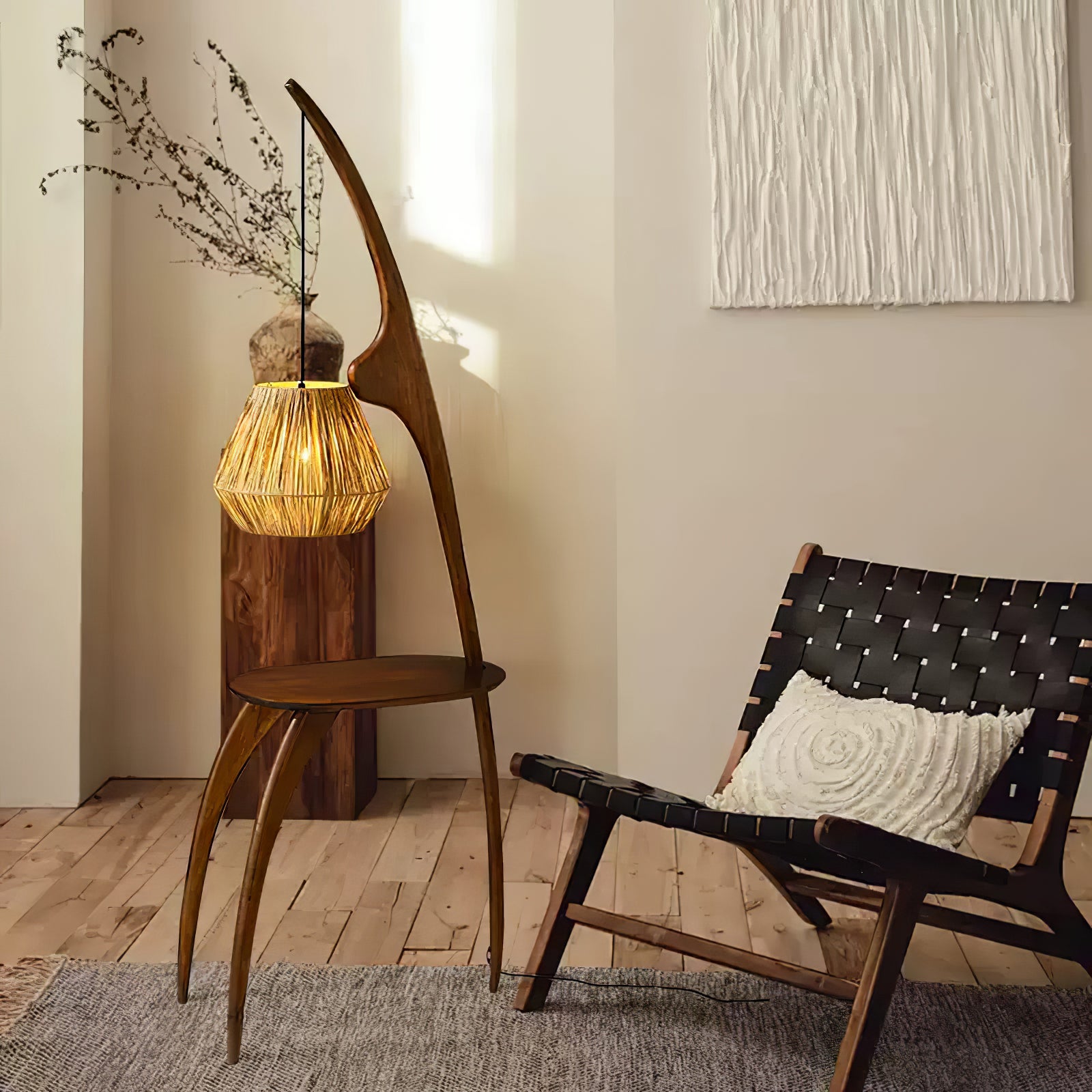 Curved Mantis Arm Floor Lamp - Lumpaz