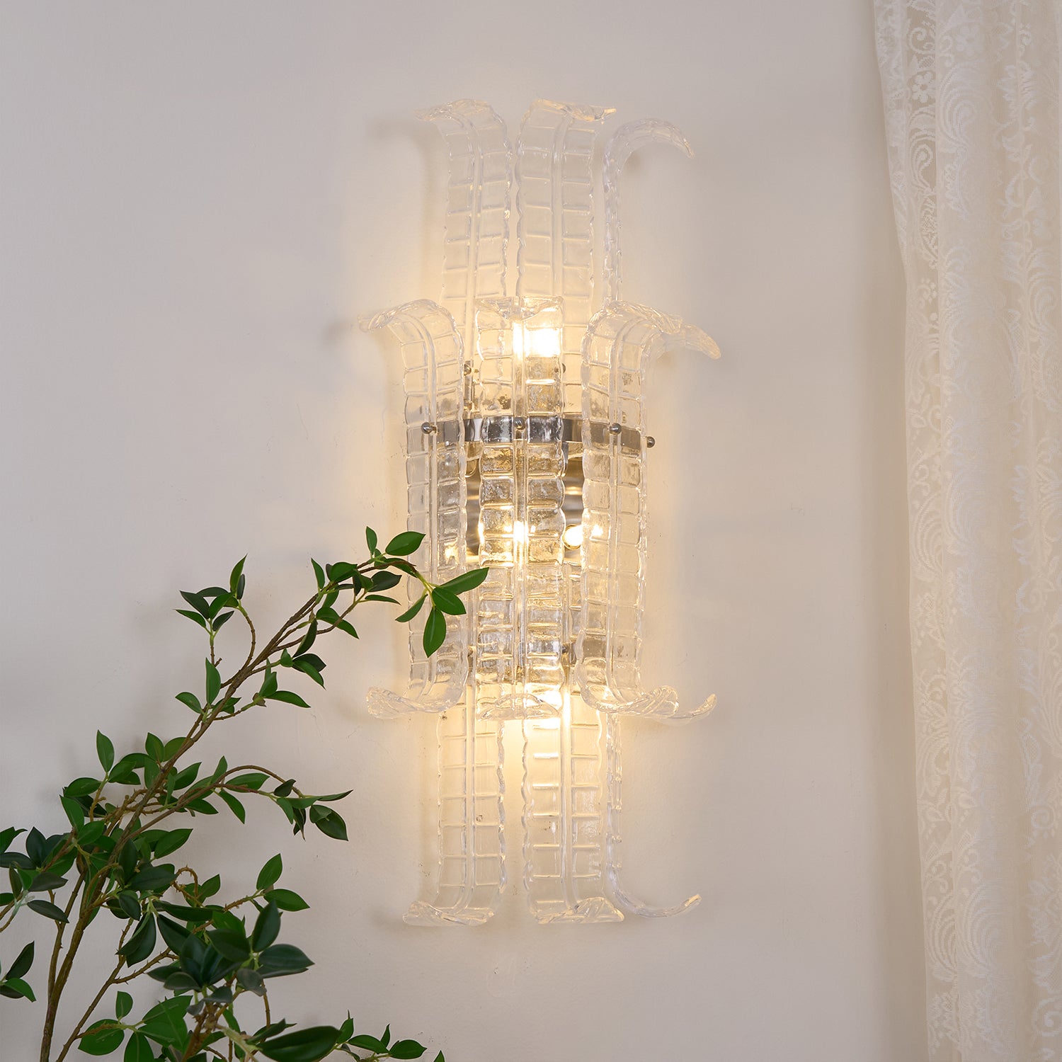 Aveline Murano Glass Wall Sconce - Lumpaz