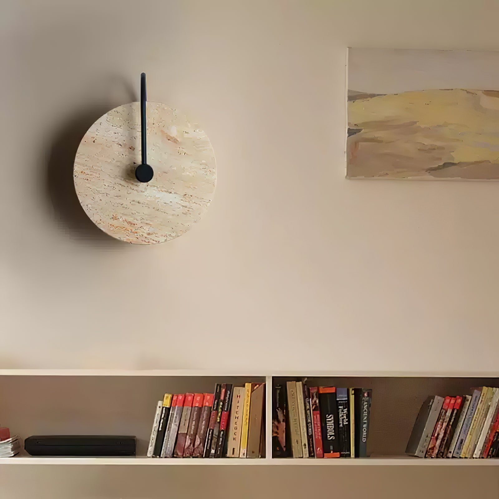 Round Travertine Wall Lamp - Lumpaz