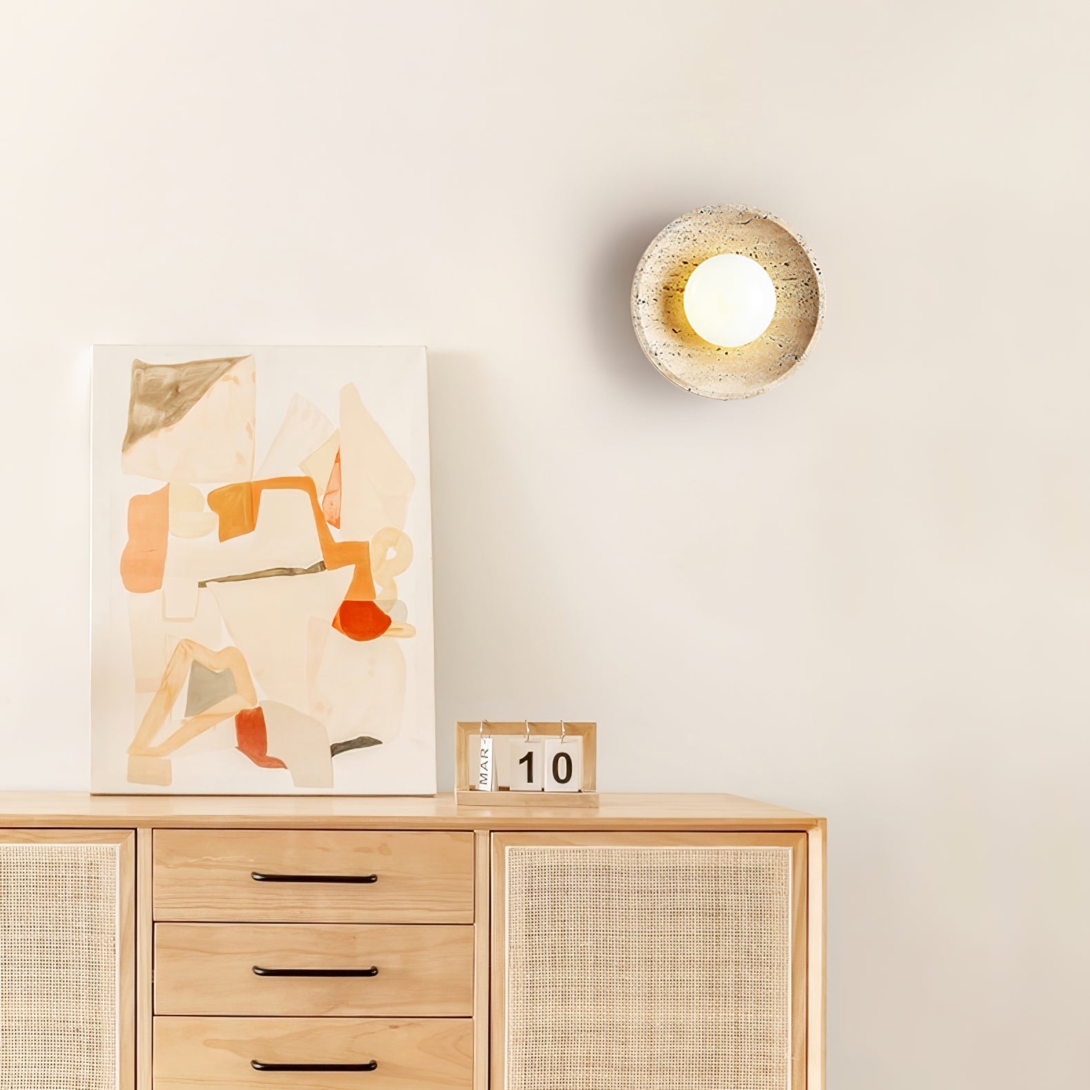 Stone Lunar Eclipse Wall Light - Lumpaz