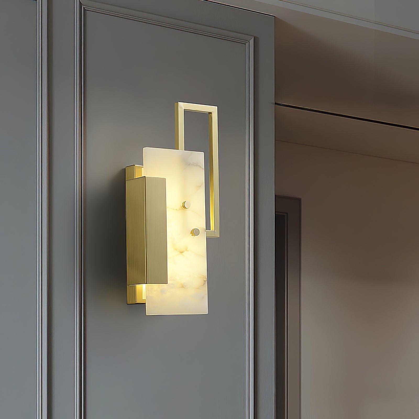 Althea Alabaster Wall Sconce - Lumpaz
