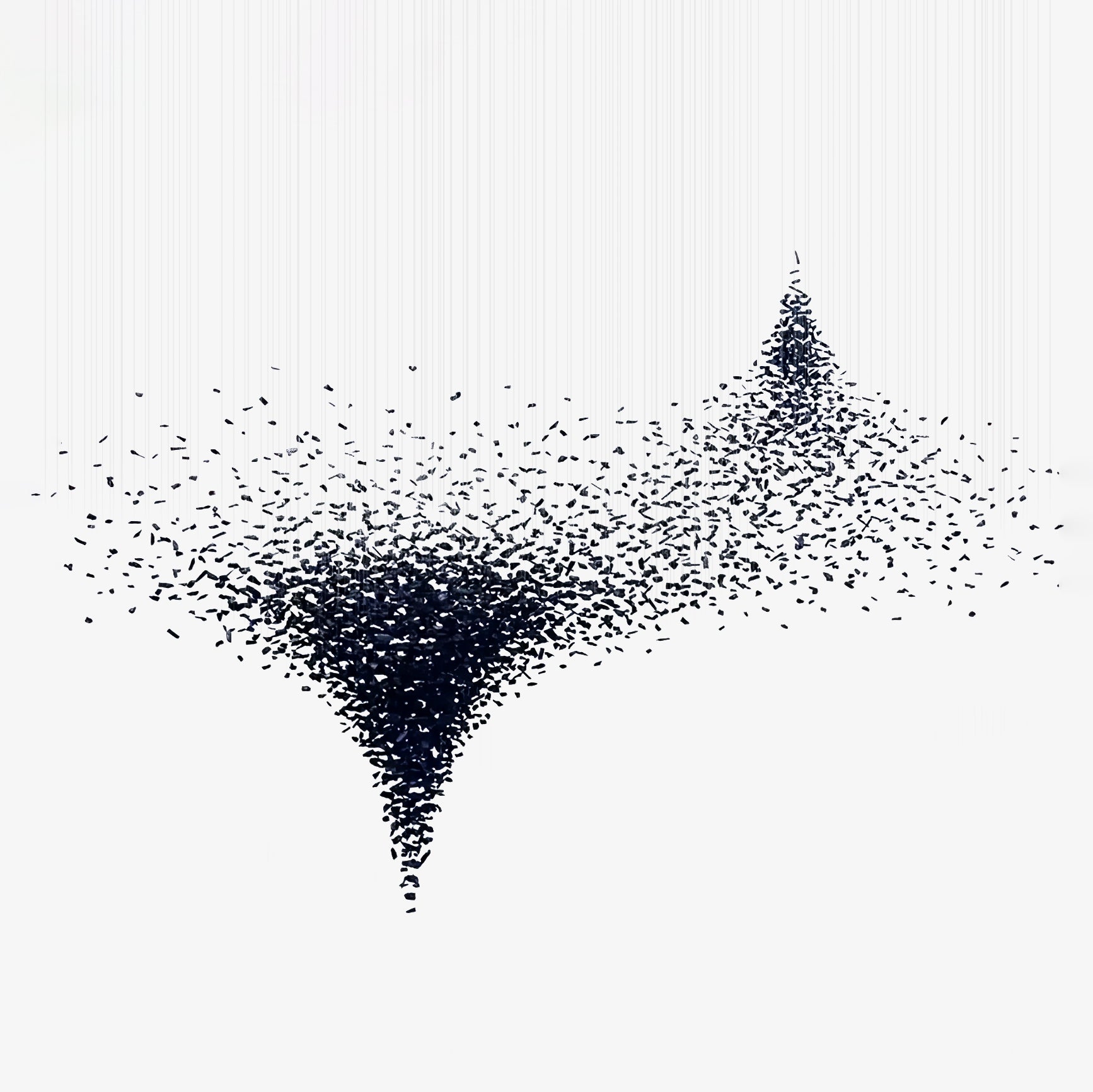 Charcoal Shape Hourglass Chandelier - Lumpaz