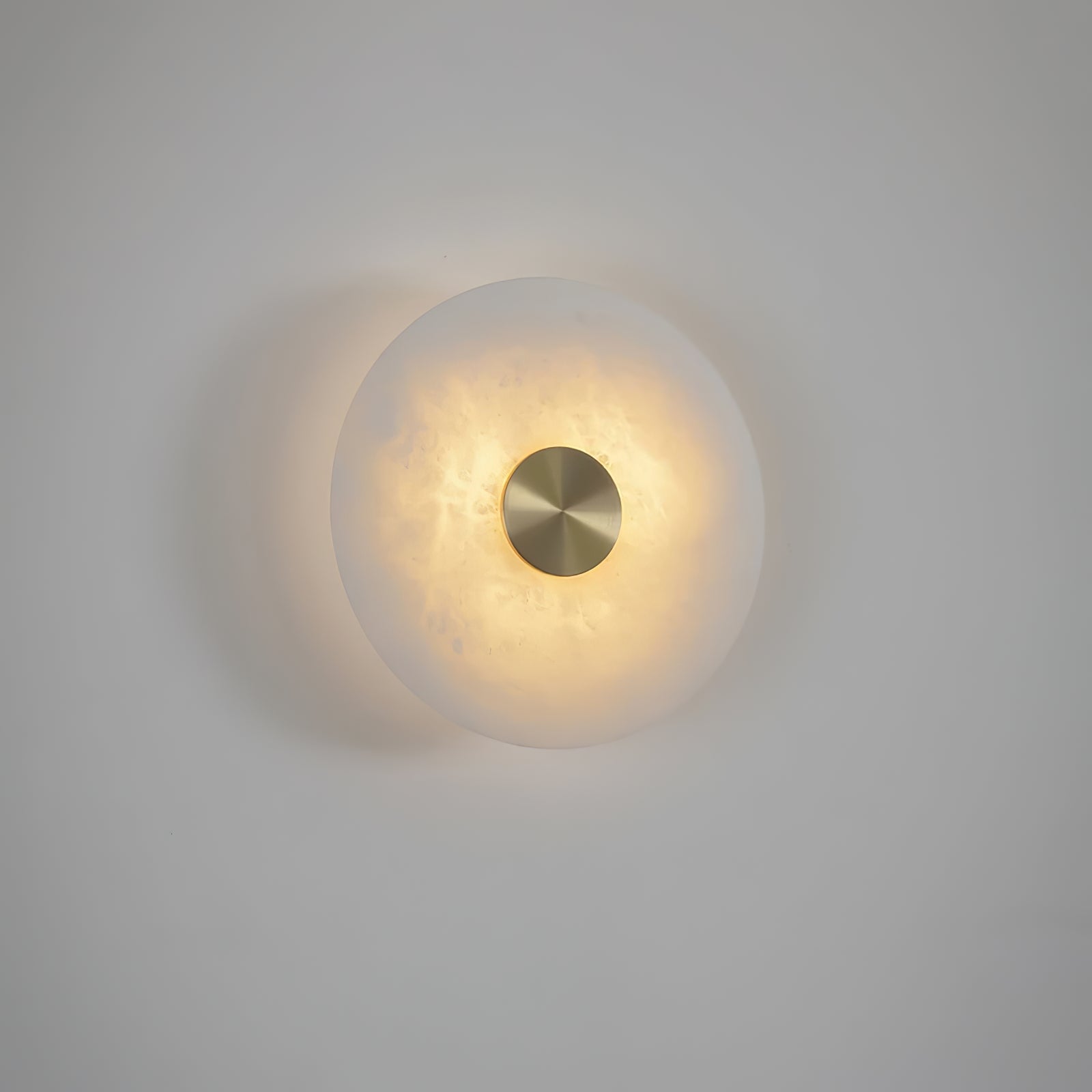 Disc Shaped Alabaster Wall Light - Lumpaz