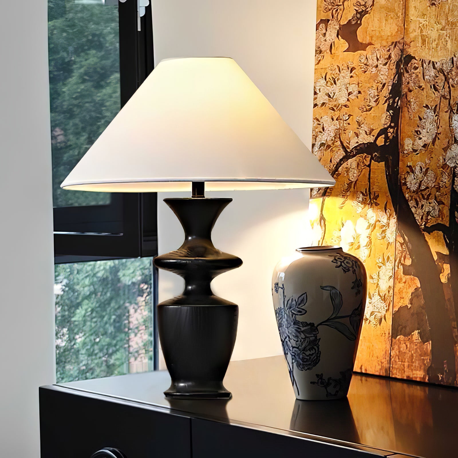 Grace Wood Table Lamp - Lumpaz