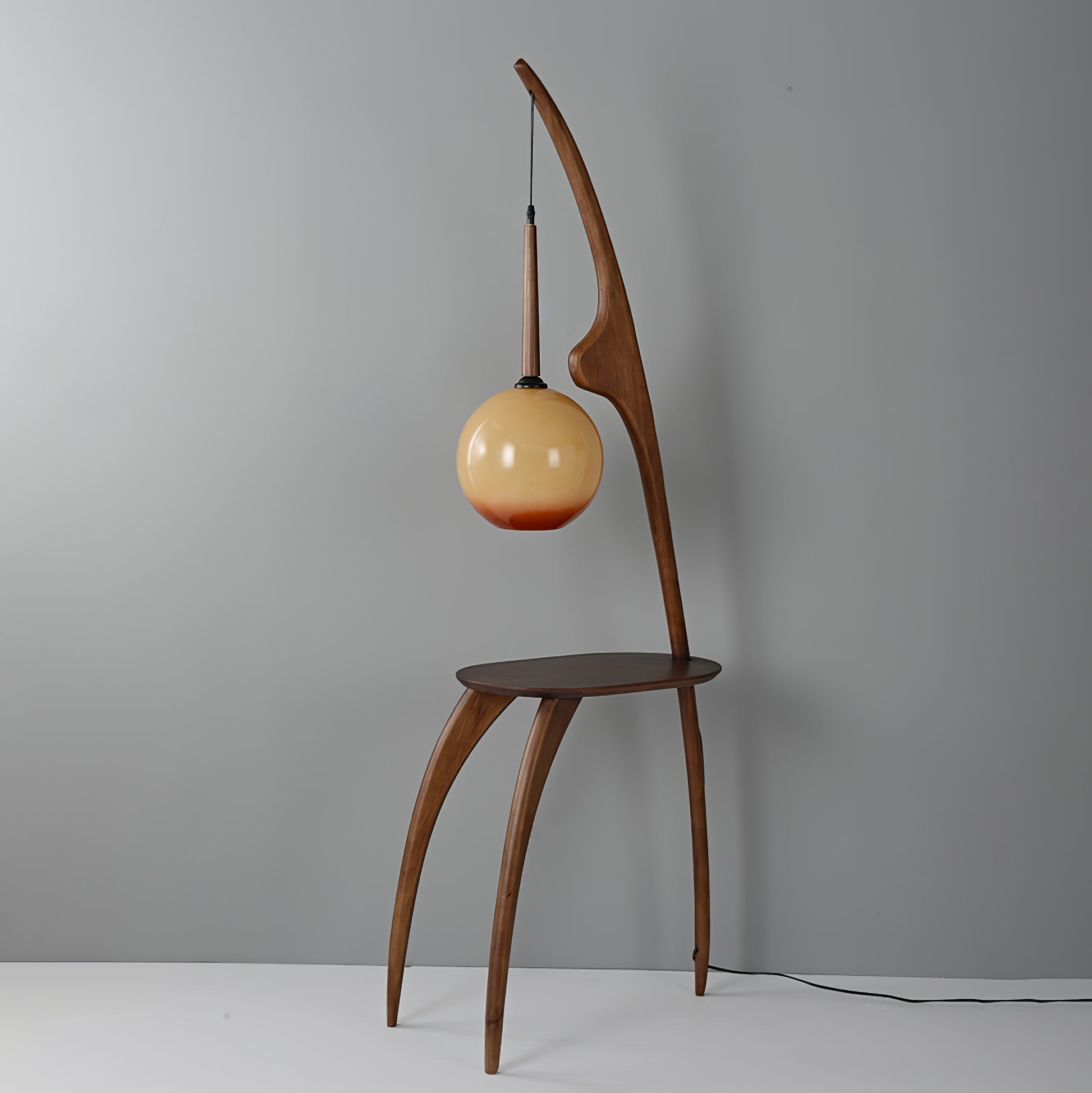 Curved Mantis Arm Floor Lamp - Lumpaz