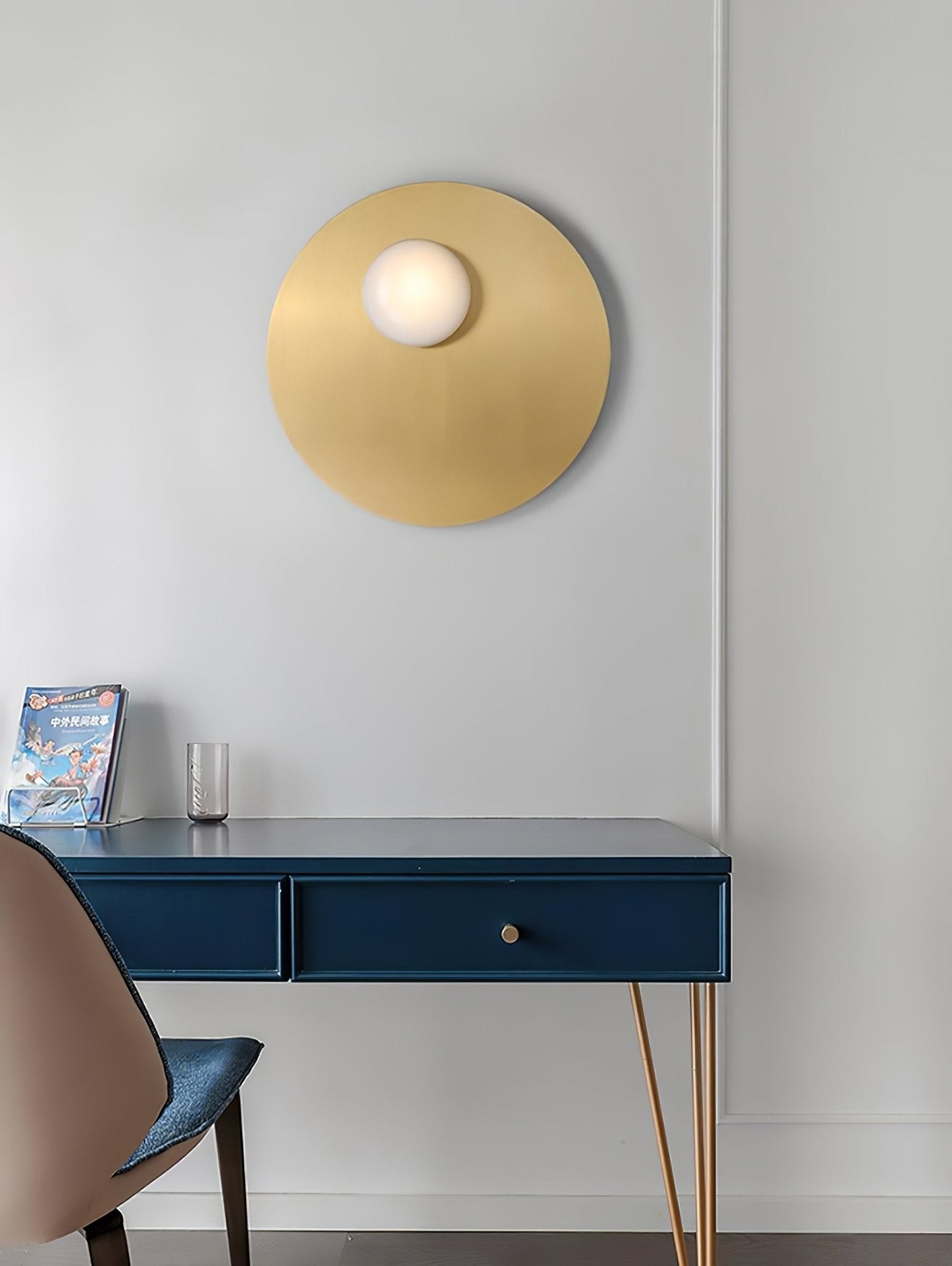 Nodes Angled Alabaster Wall Sconce - Lumpaz