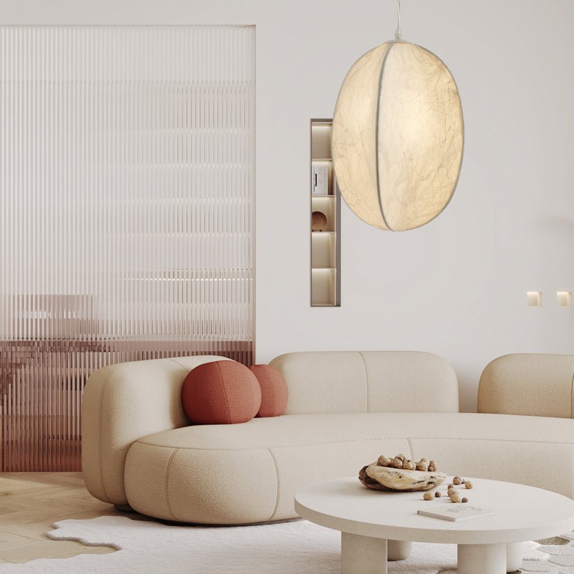 Lilian Silk Sphere Pendant Lamp - Lumpaz