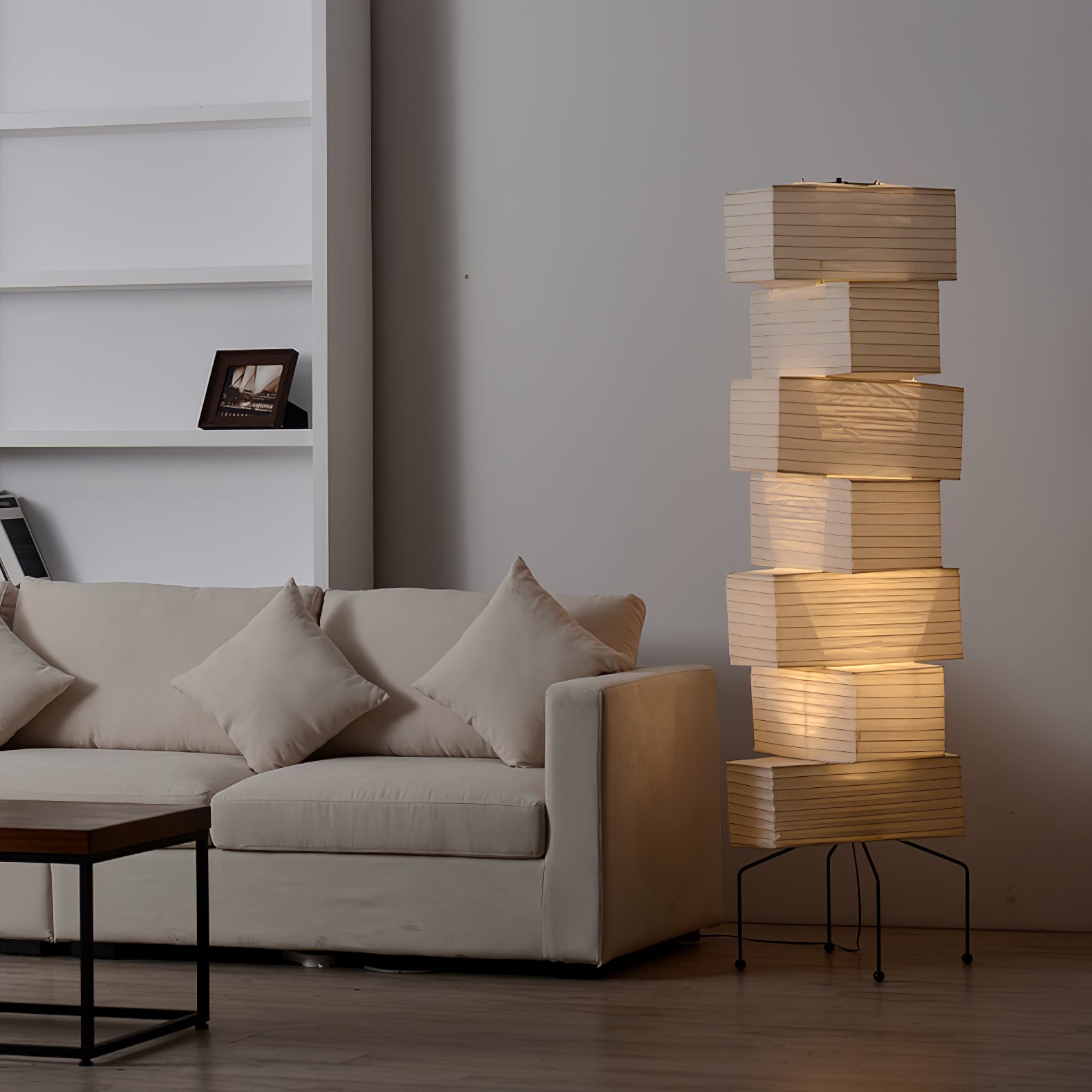 Lana Stacked Floor Lamp - Lumpaz
