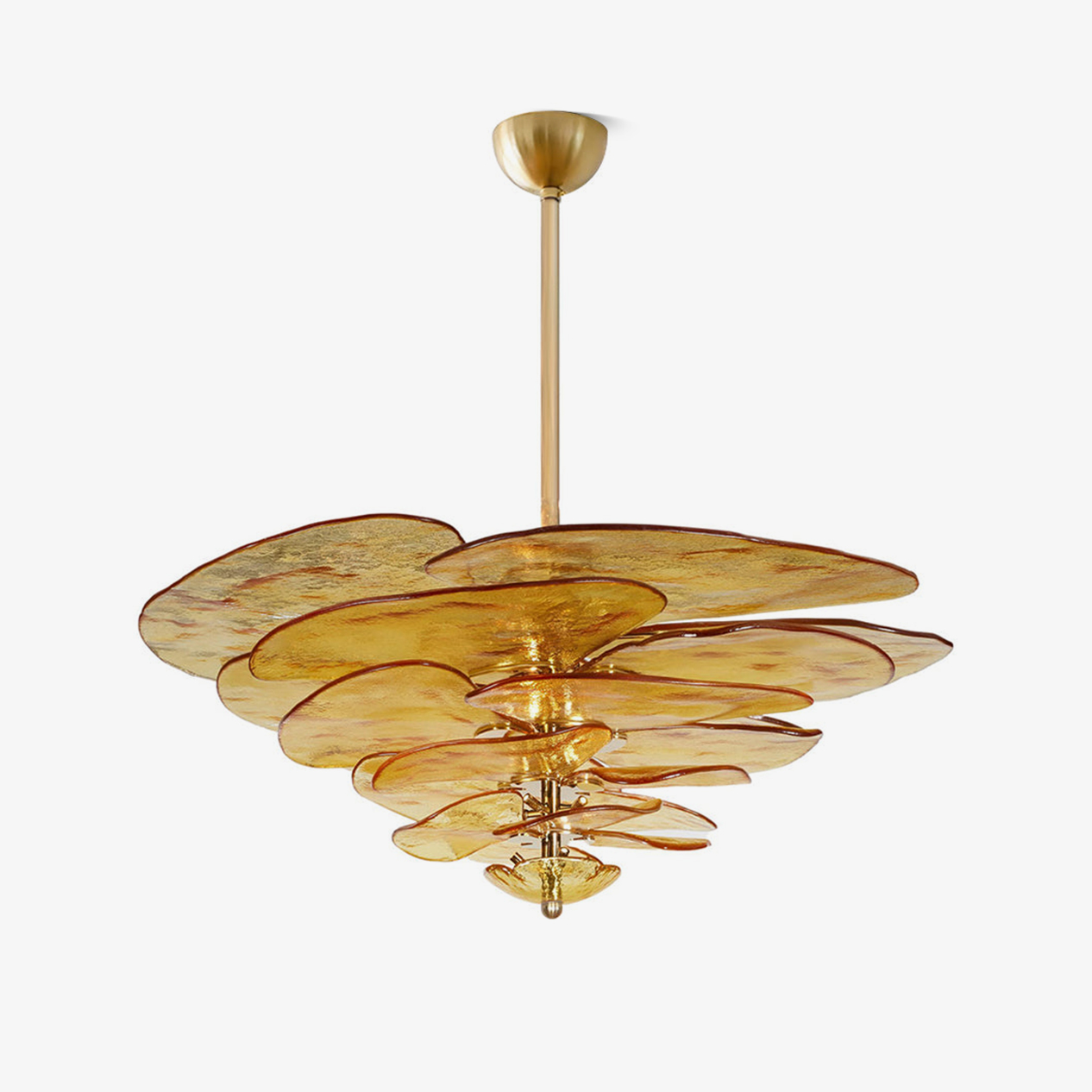 Golden Petals Murano Chandelier - Lumpaz