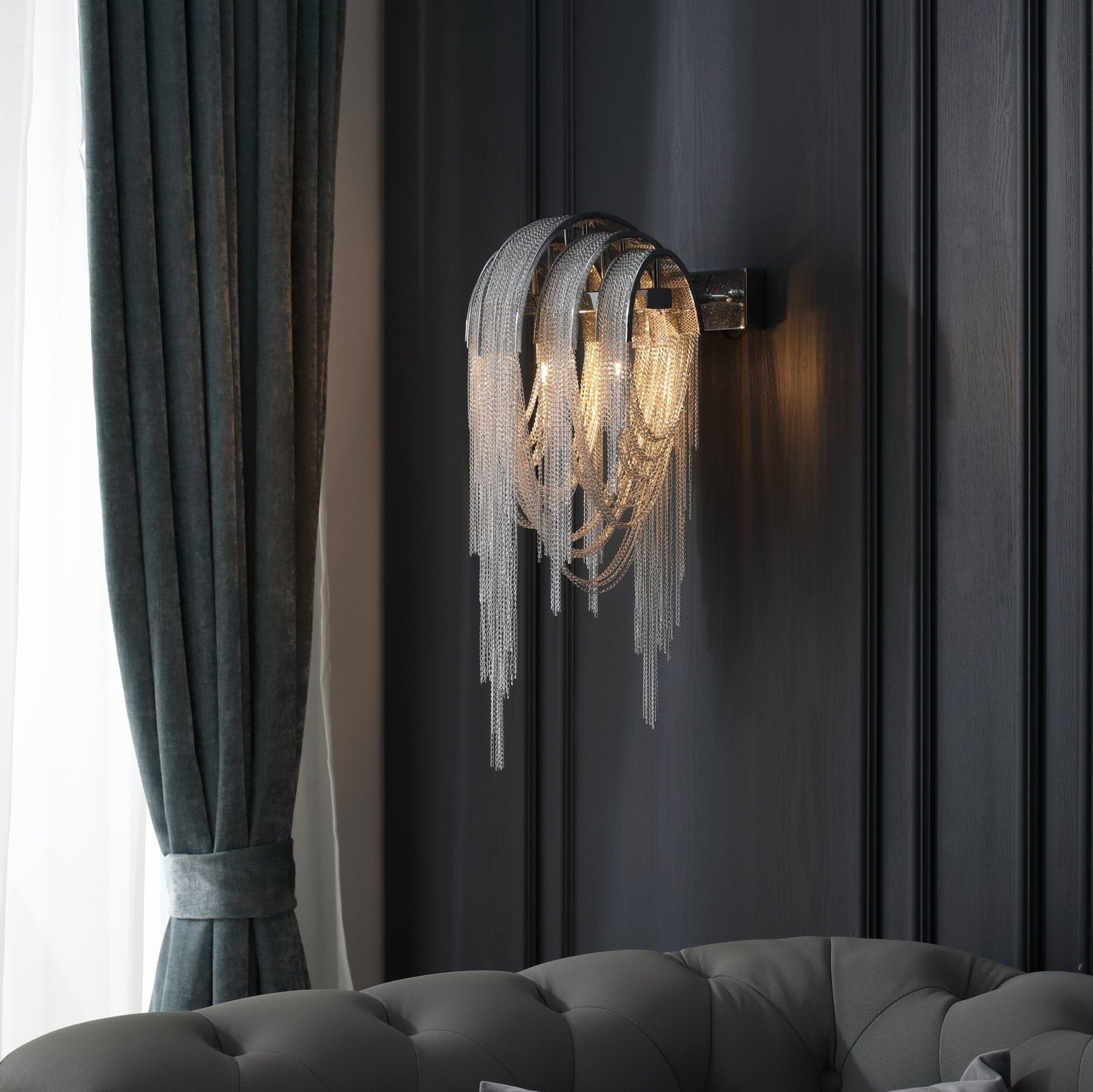 Chains Tassel Wall Lamp - Lumpaz