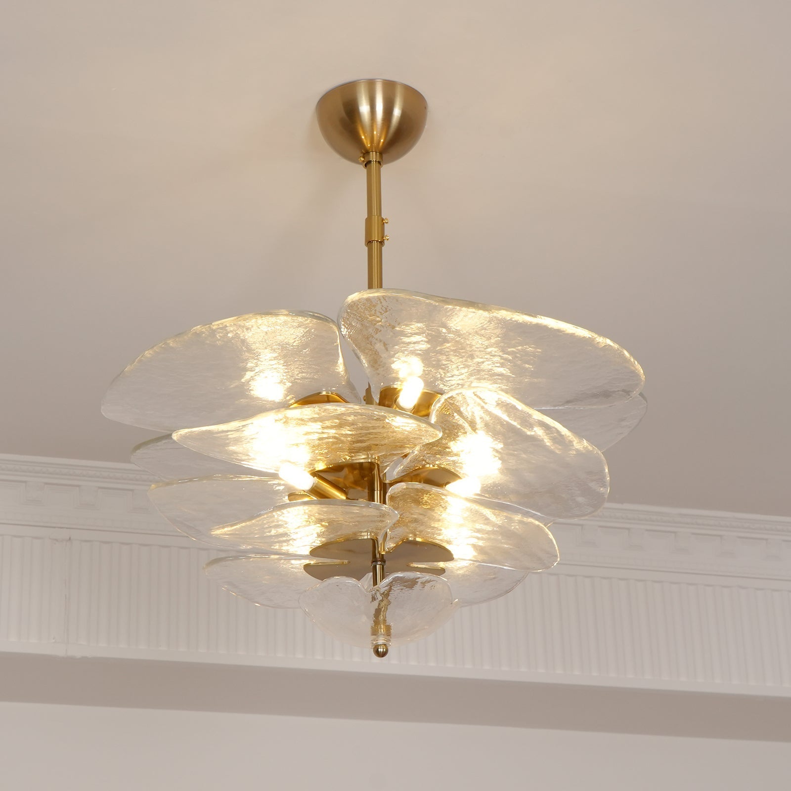 Golden Petals Murano Chandelier - Lumpaz