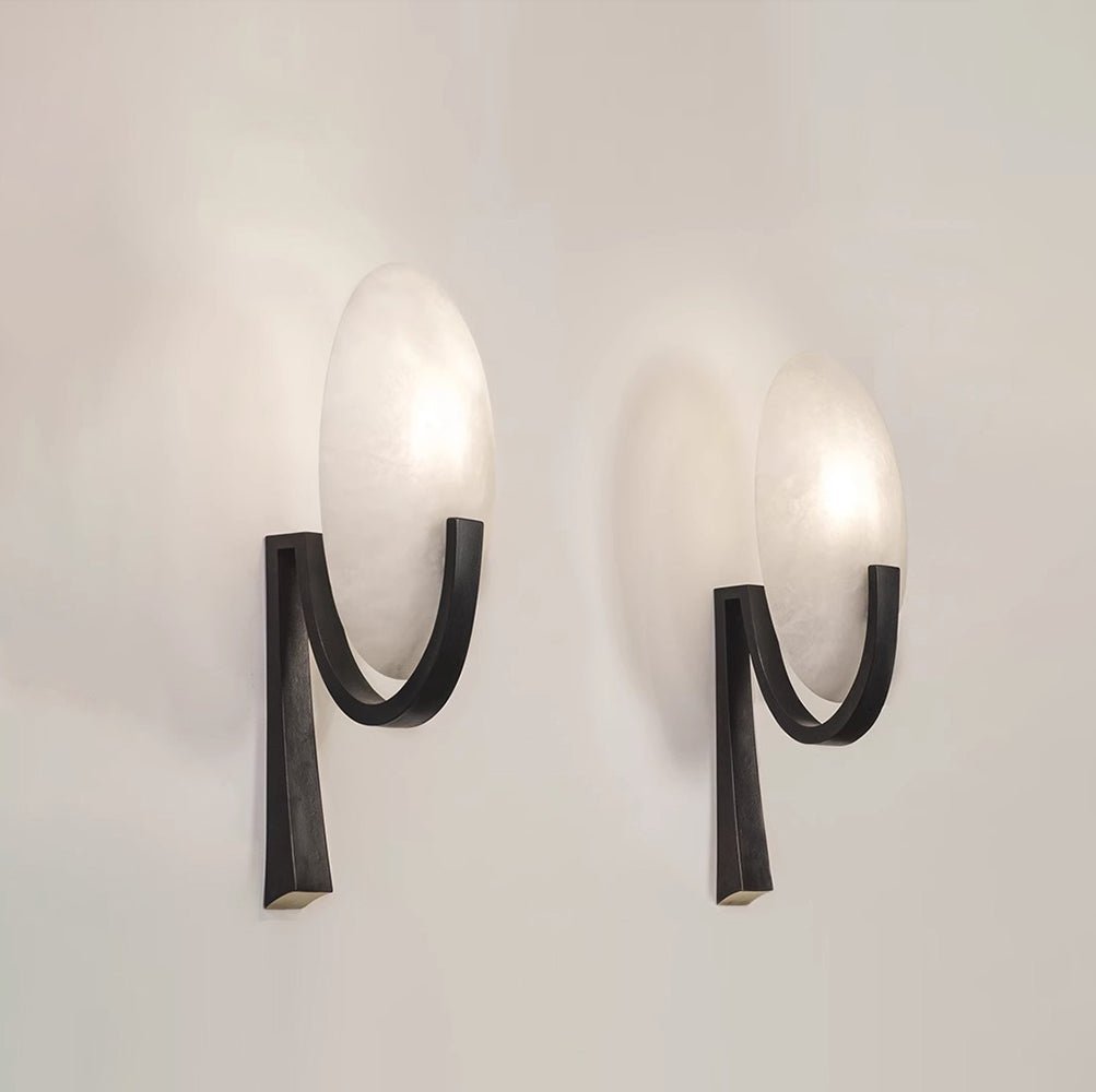 Alice Alabaster Plug-in Wall Lamp - Lumpaz