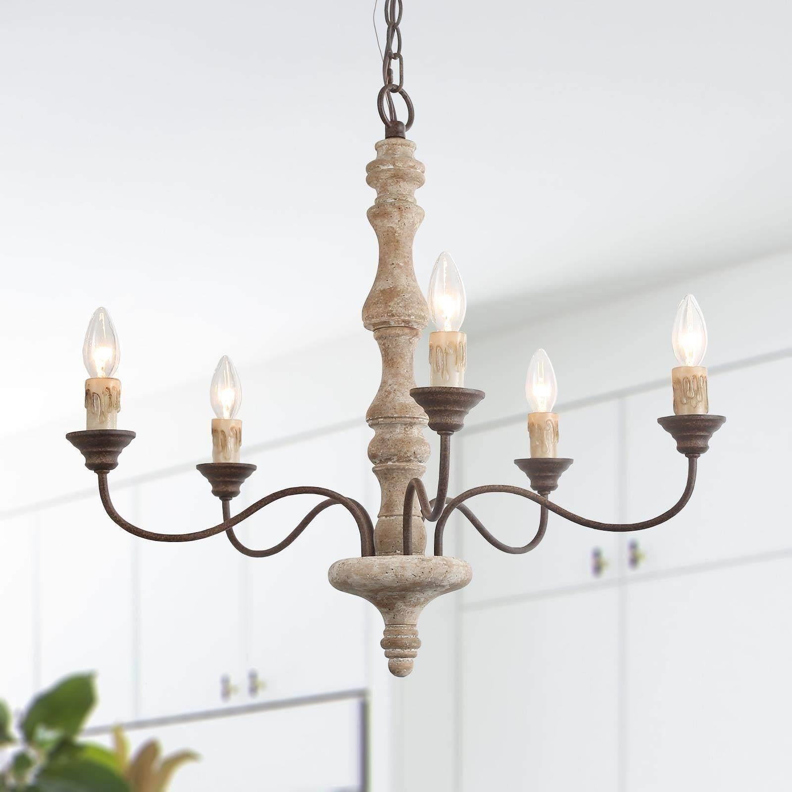 Candlestick Farmhouse chandelier - Lumpaz