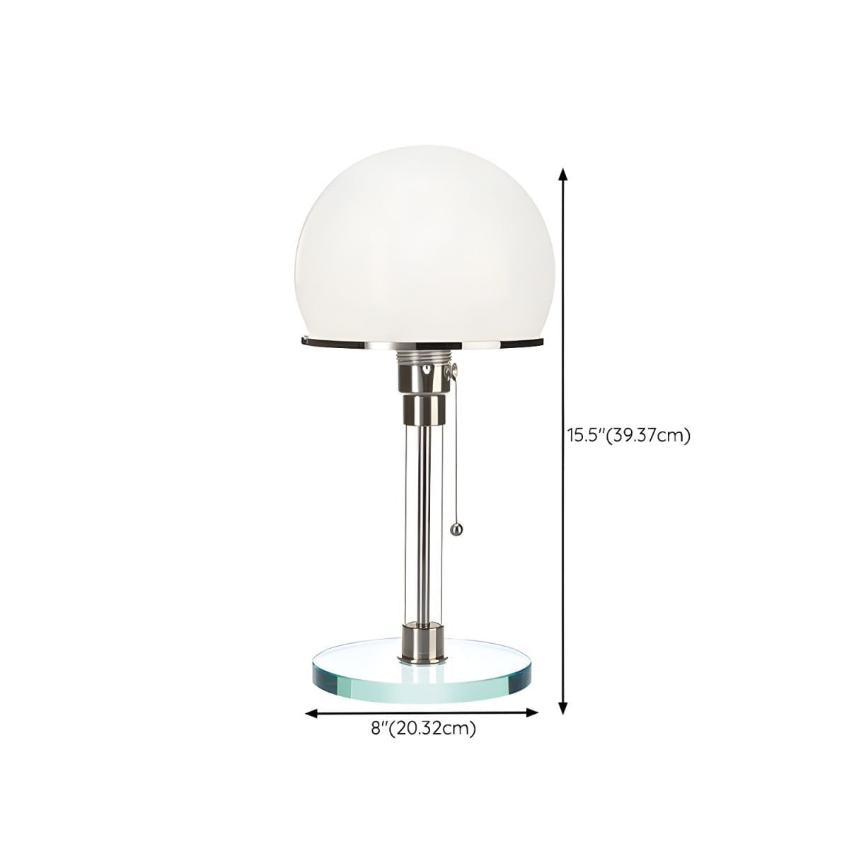 Globe Glass Table Lamp - Lumpaz