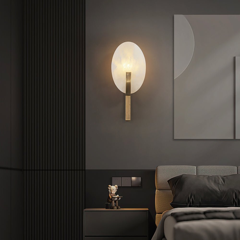 Alice Alabaster Plug-in Wall Lamp - Lumpaz