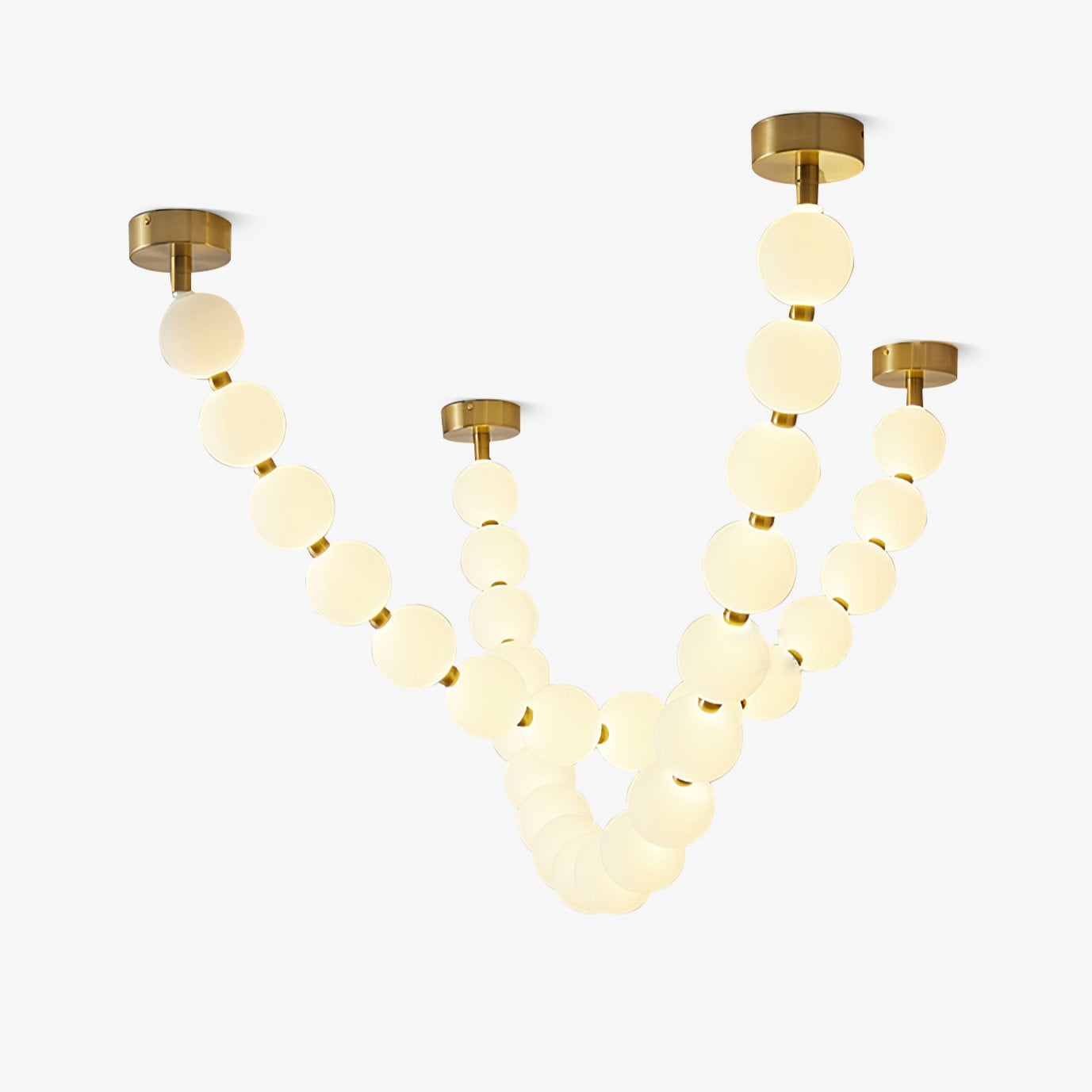 Pearl Necklace Balls Chandelier - Lumpaz