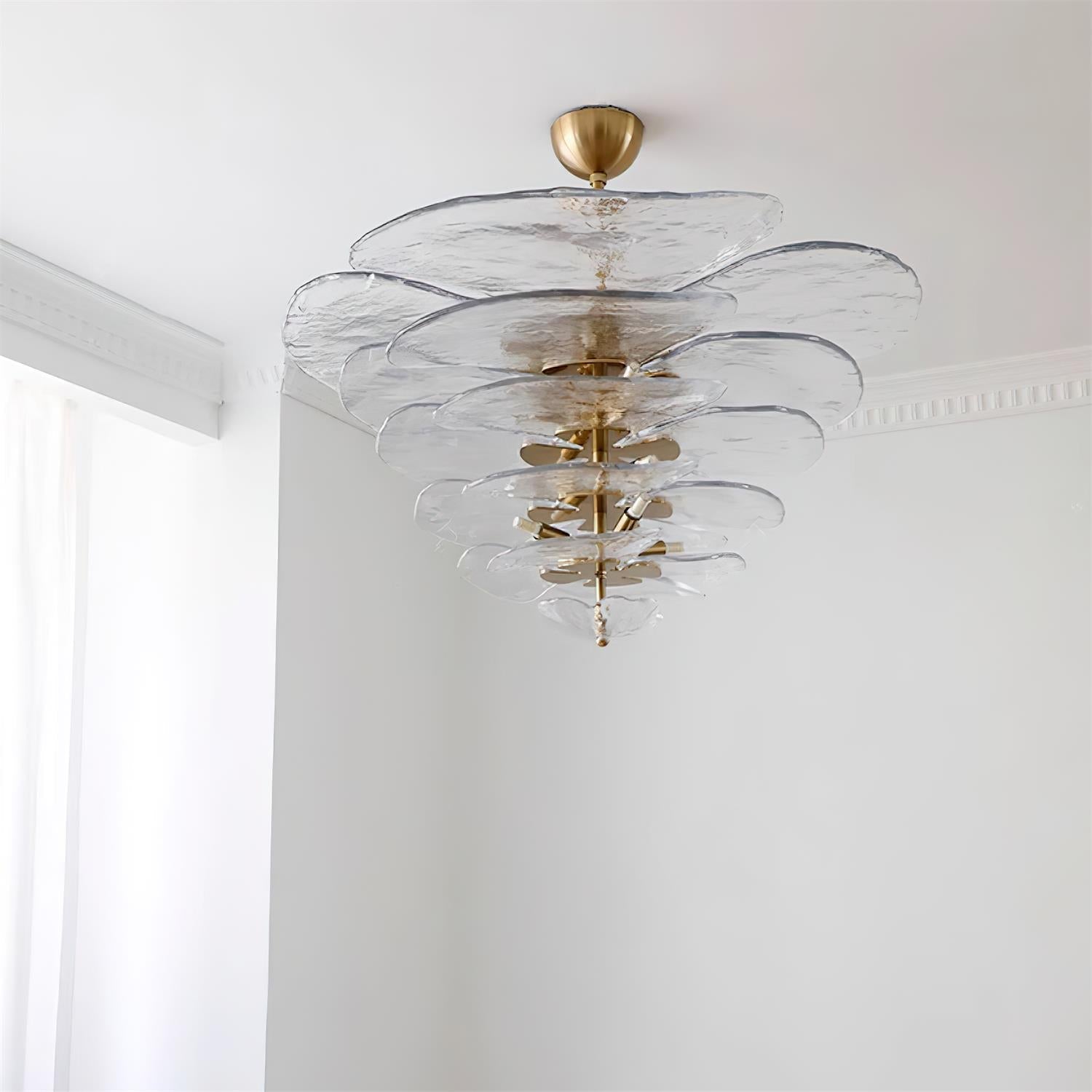 Golden Petals Murano Chandelier - Lumpaz