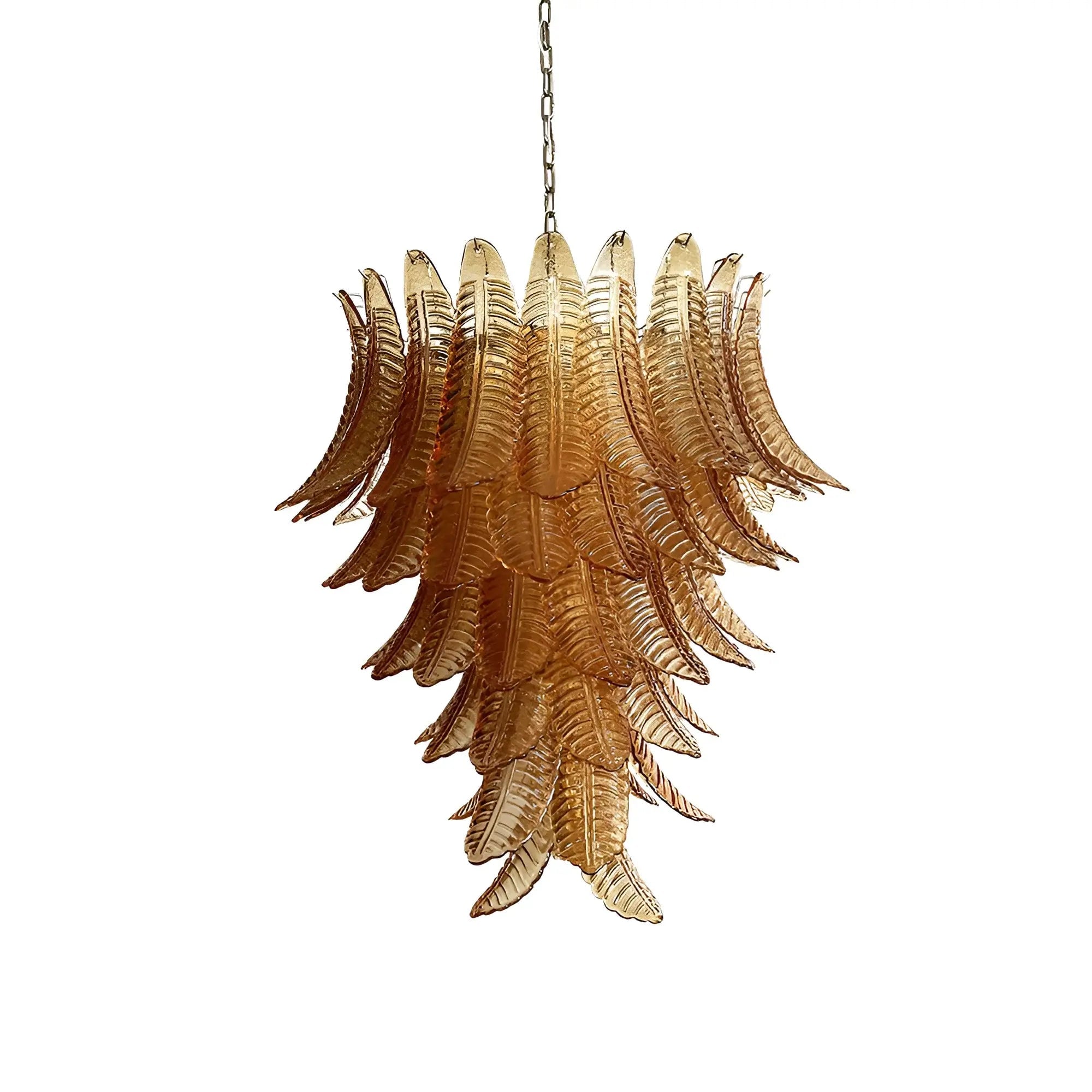 Amber Leaf Cascade Chandelier - Lumpaz