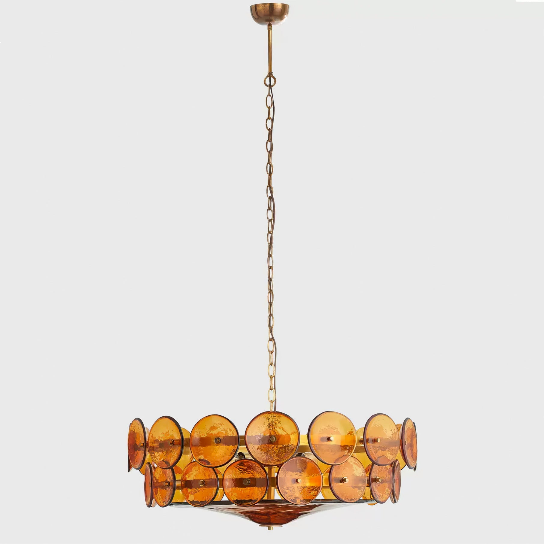 Solaris Disc Murano Chandelier - Lumpaz
