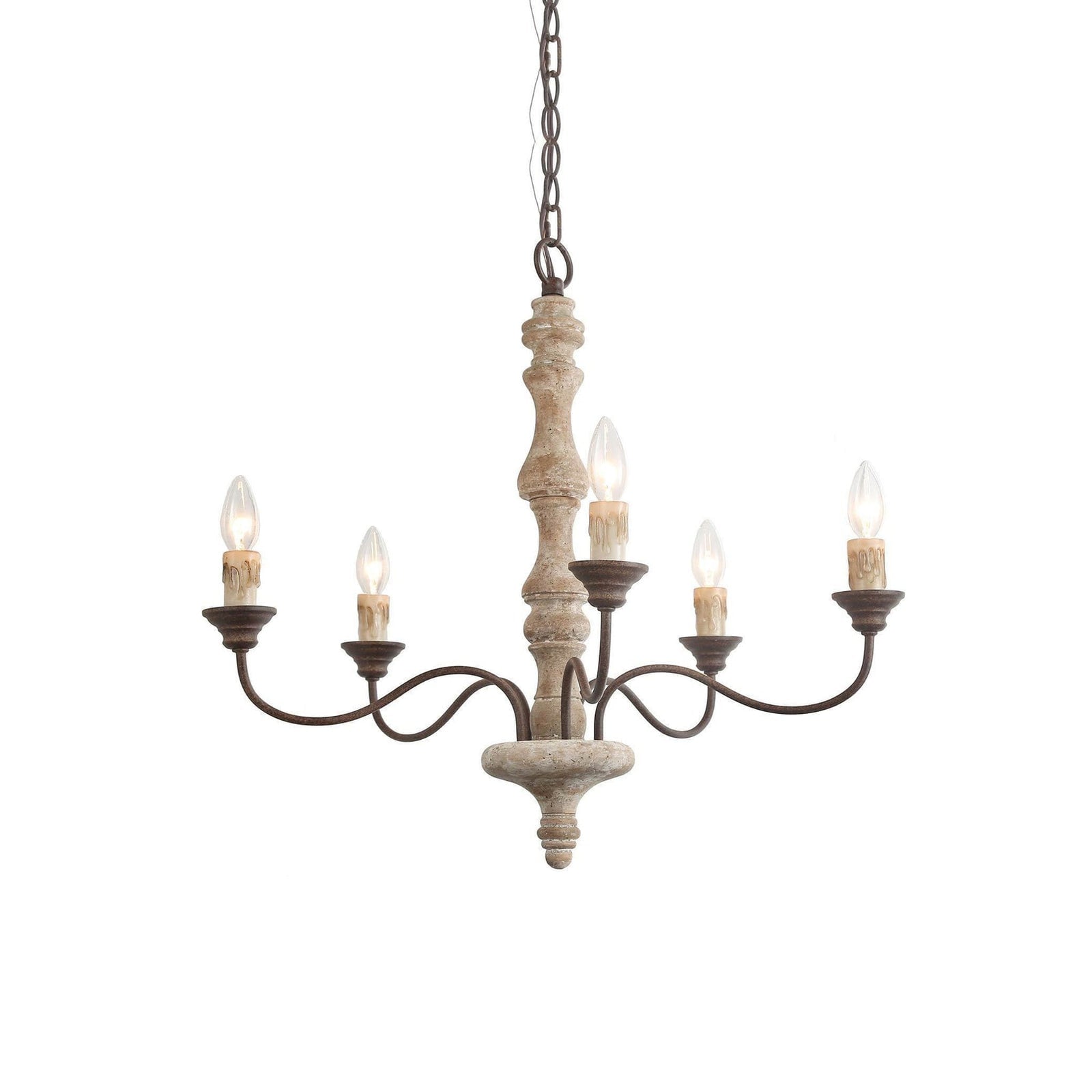 Candlestick Farmhouse chandelier - Lumpaz