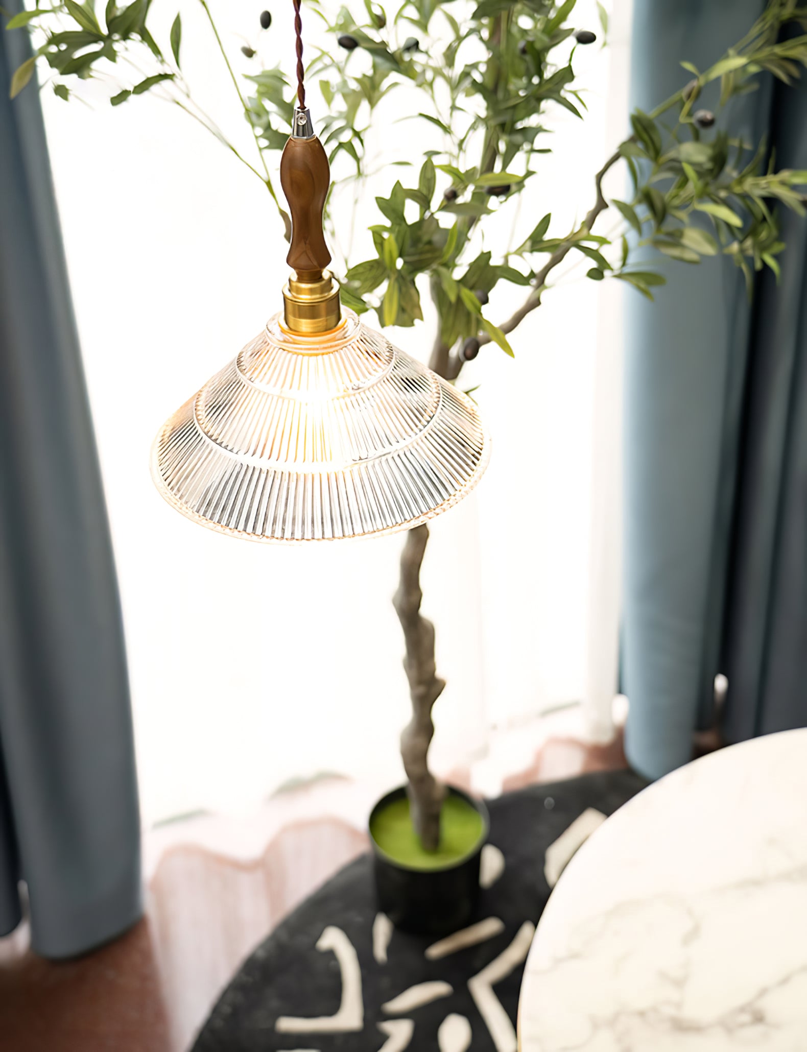 Vintage Ripple Pendant Lamp - Lumpaz