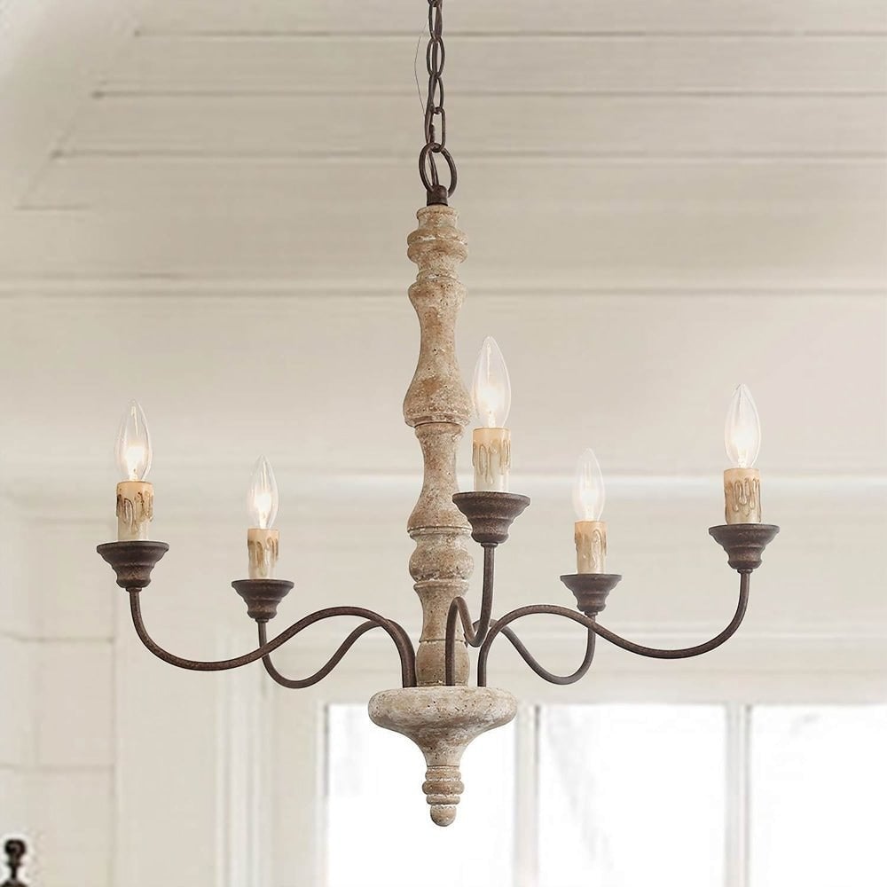 Candlestick Farmhouse chandelier - Lumpaz