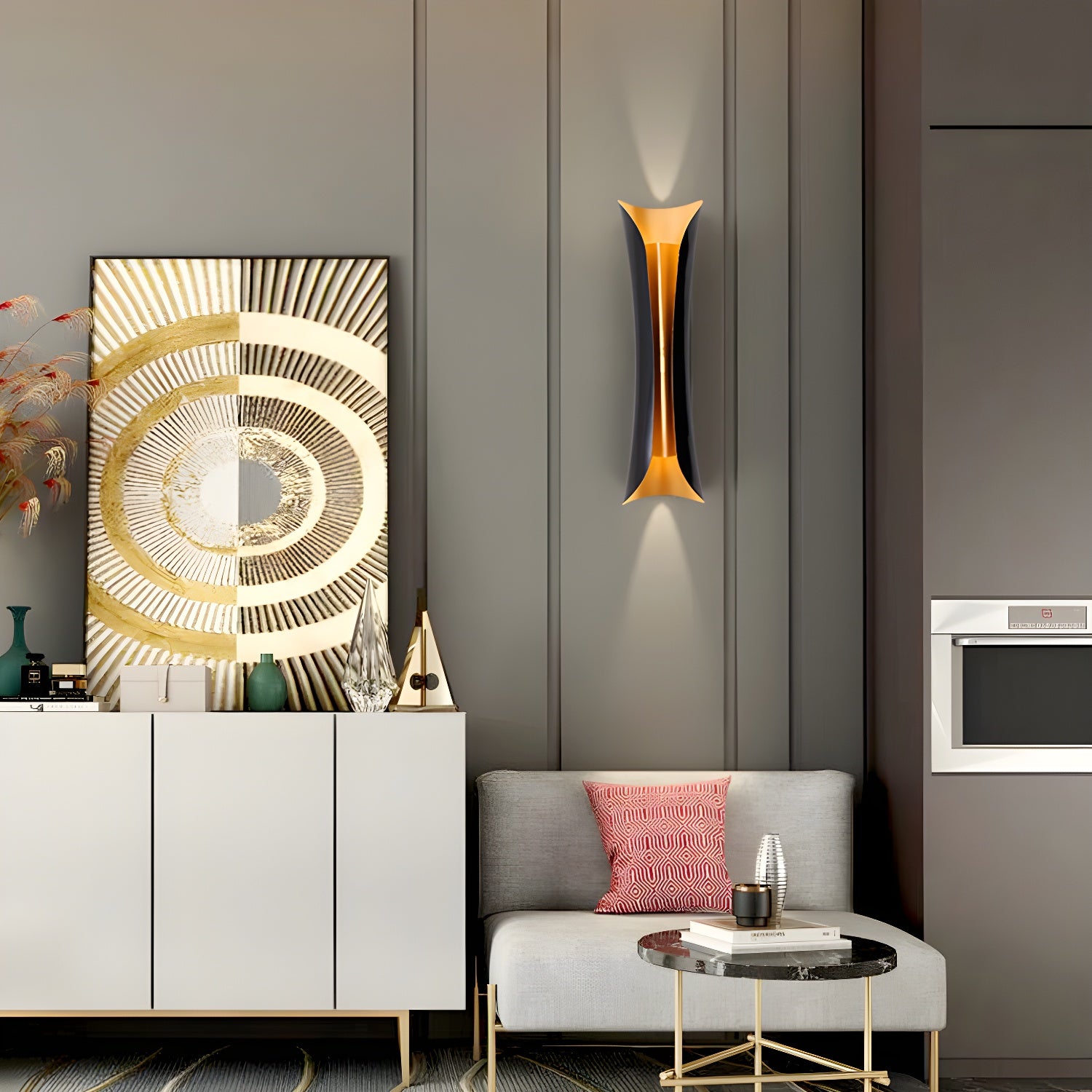 Flame Art Wall Sconce - Lumpaz