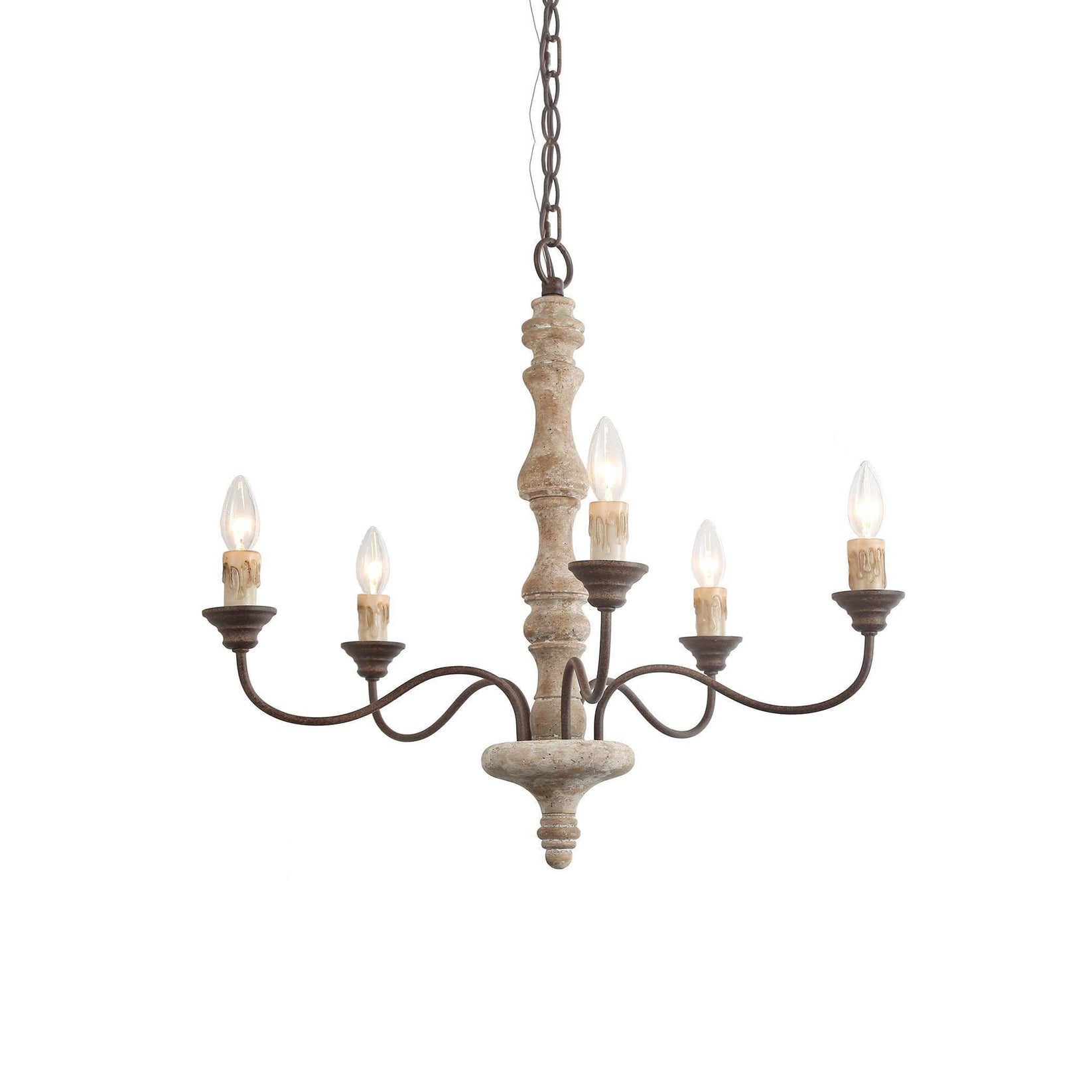 Candlestick Farmhouse chandelier - Lumpaz