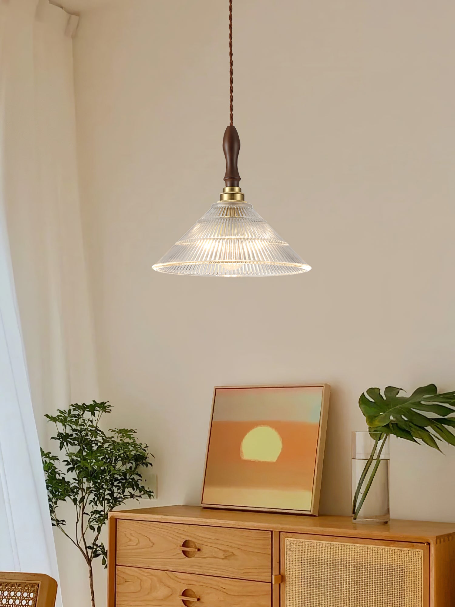 Vintage Ripple Pendant Lamp - Lumpaz