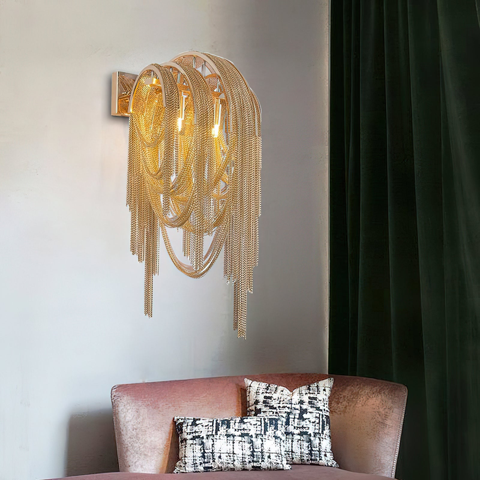 Chains Tassel Wall Lamp - Lumpaz
