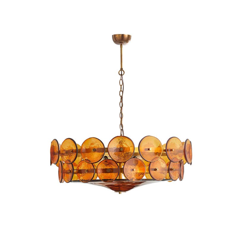 Solaris Disc Murano Chandelier - Lumpaz