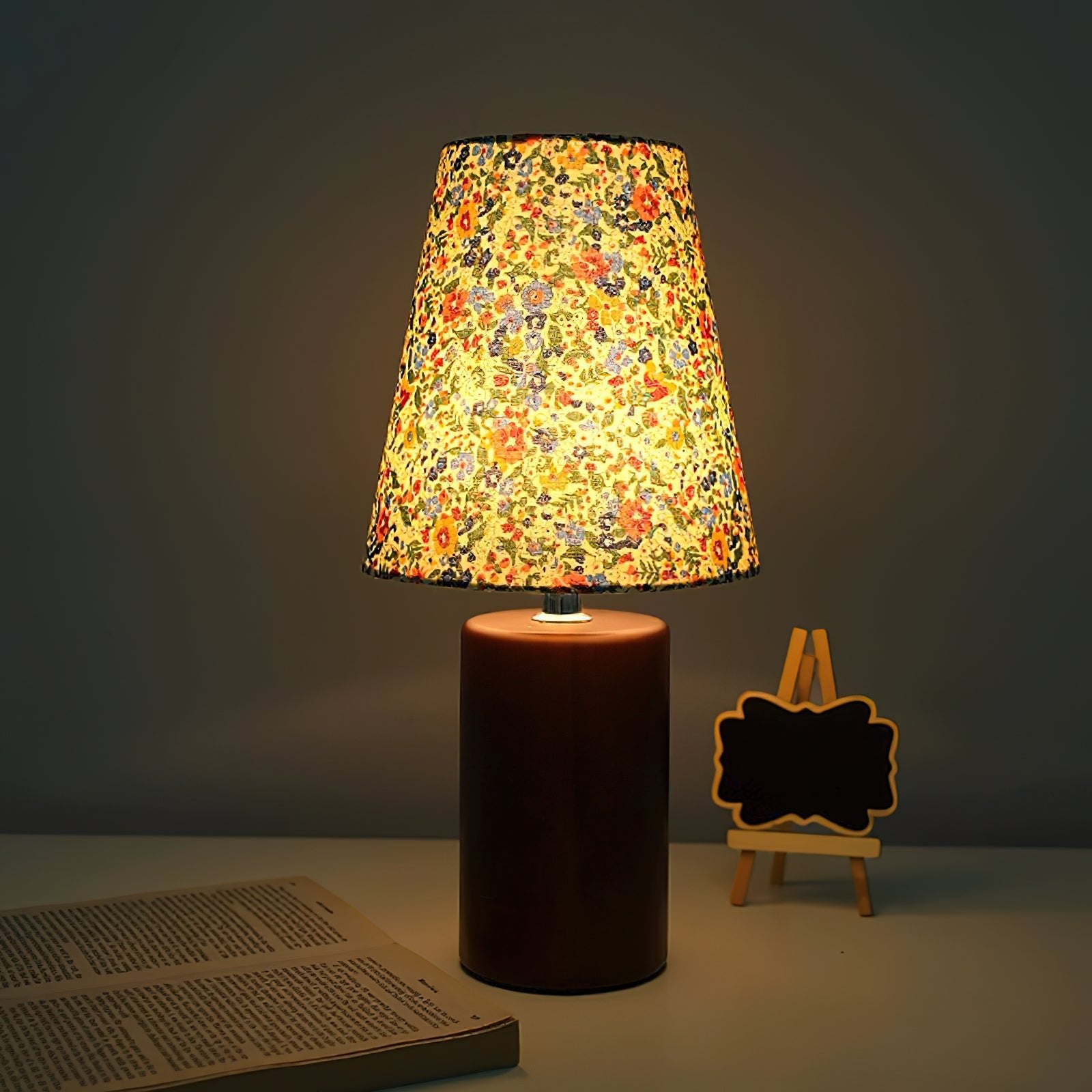 Elara Floral Glow Table Lamp - Lumpaz
