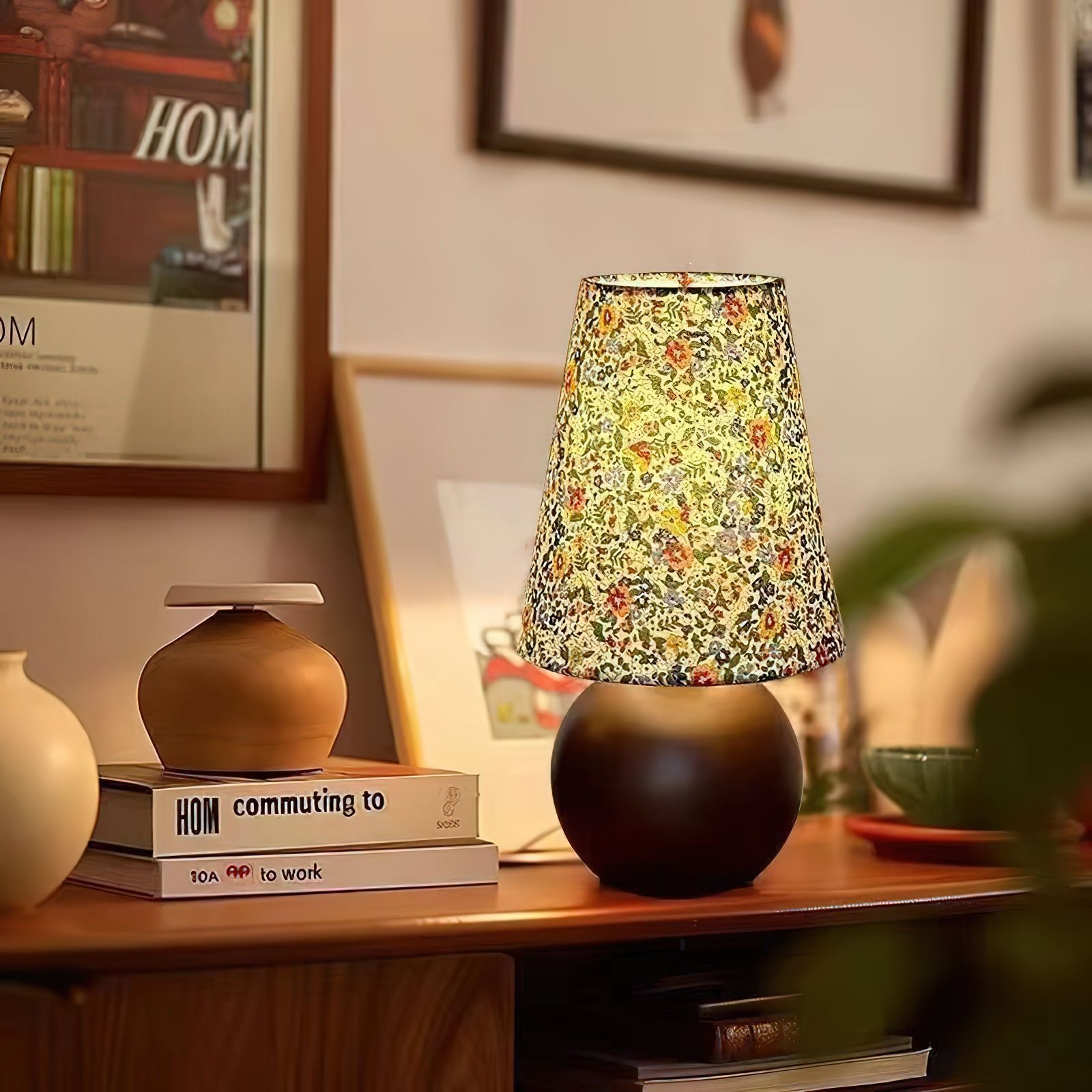 Elara Floral Glow Table Lamp - Lumpaz