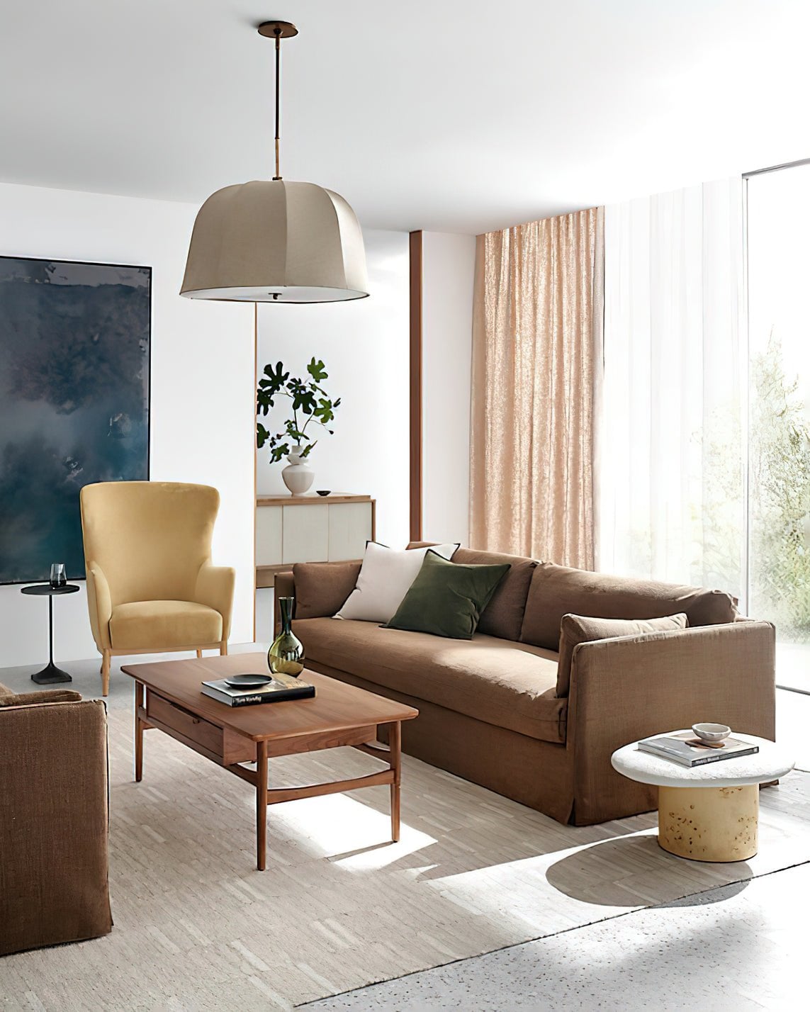 Sienna Linen Pendant Lamp - Lumpaz