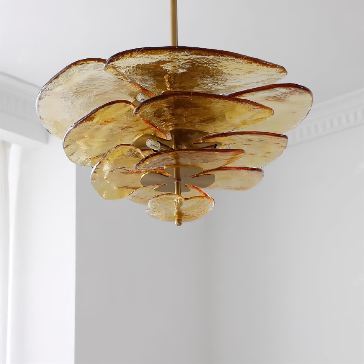Golden Petals Murano Chandelier - Lumpaz