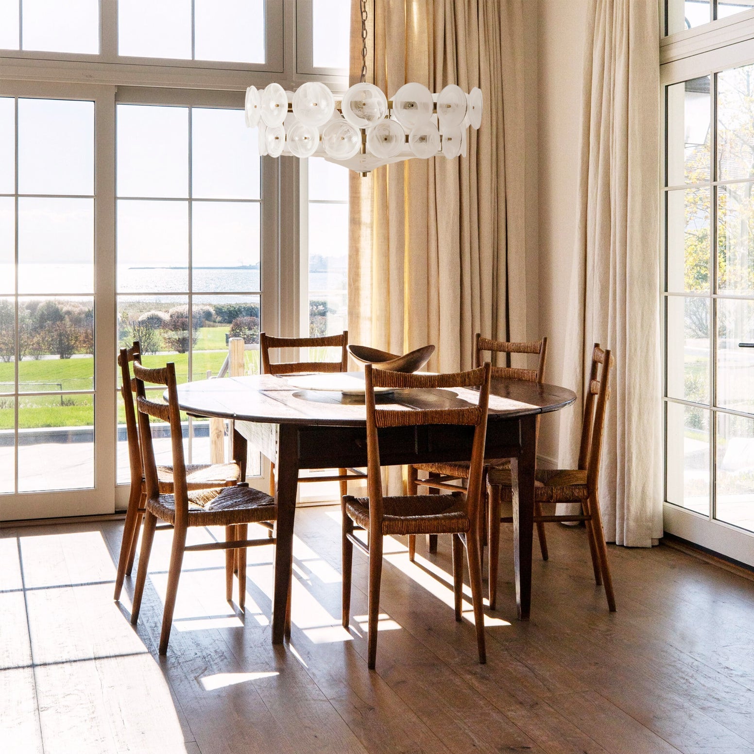 Solaris Disc Murano Chandelier - Lumpaz