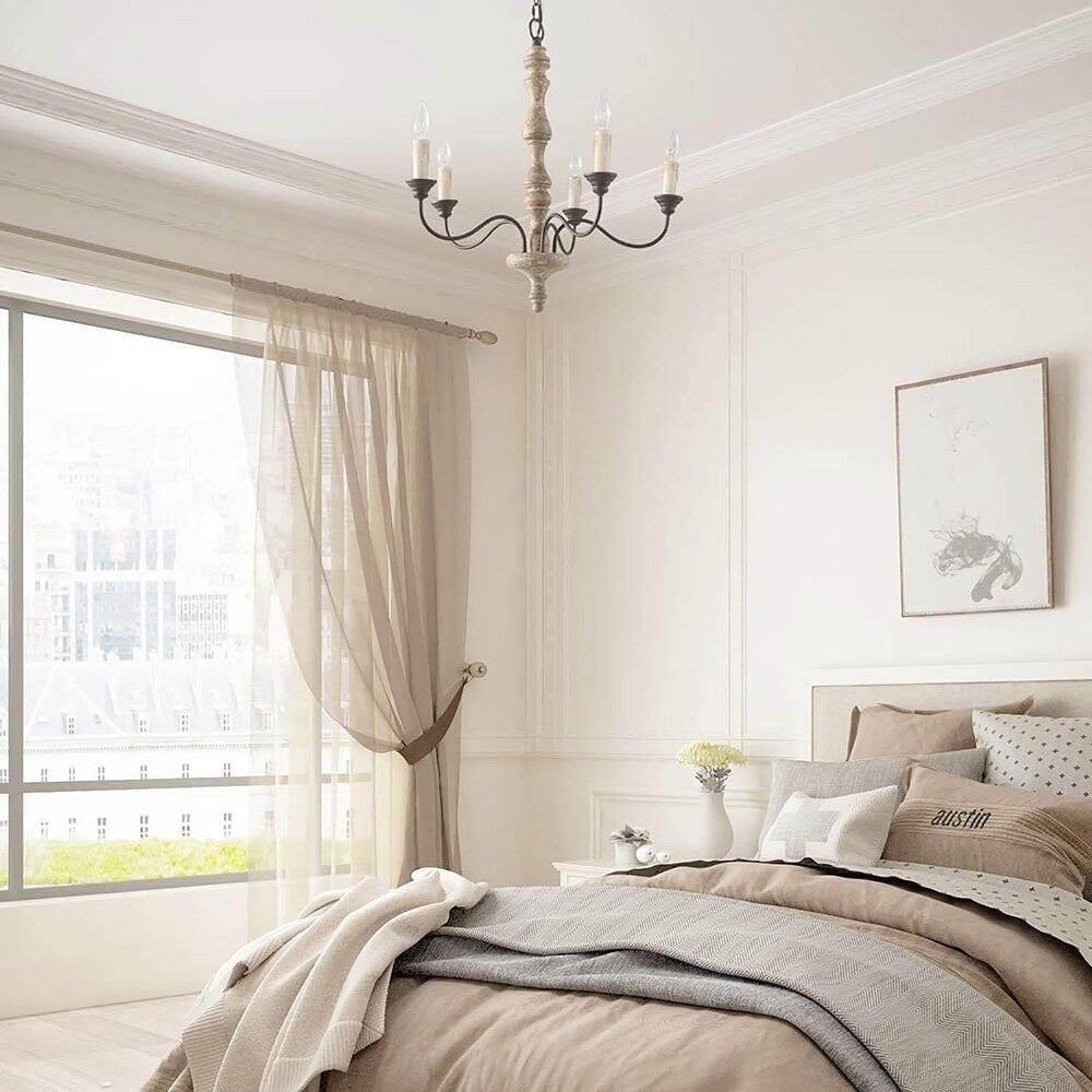 Candlestick Farmhouse chandelier - Lumpaz