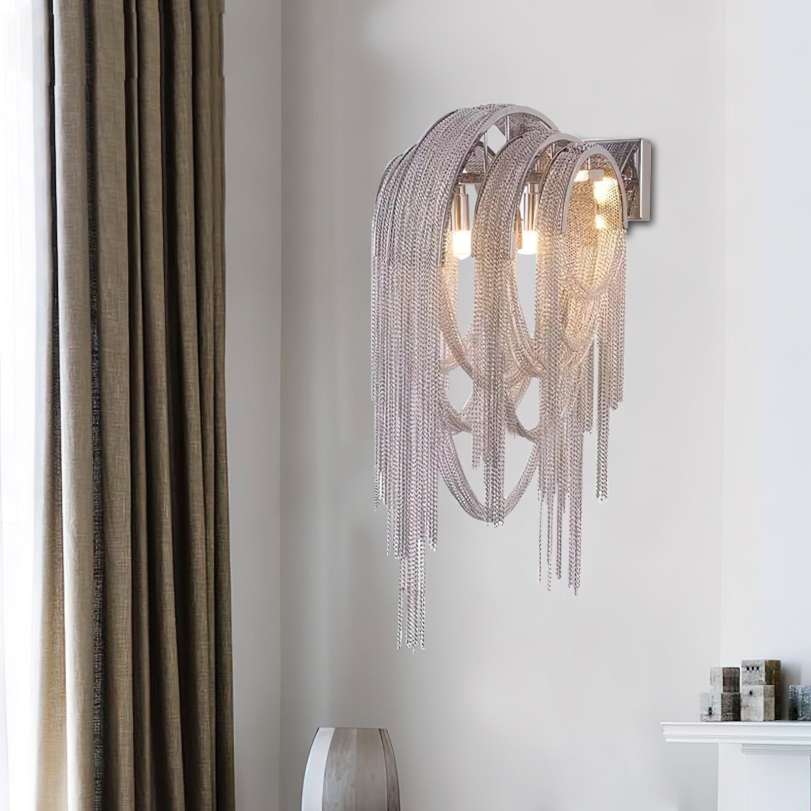 Chains Tassel Wall Lamp - Lumpaz