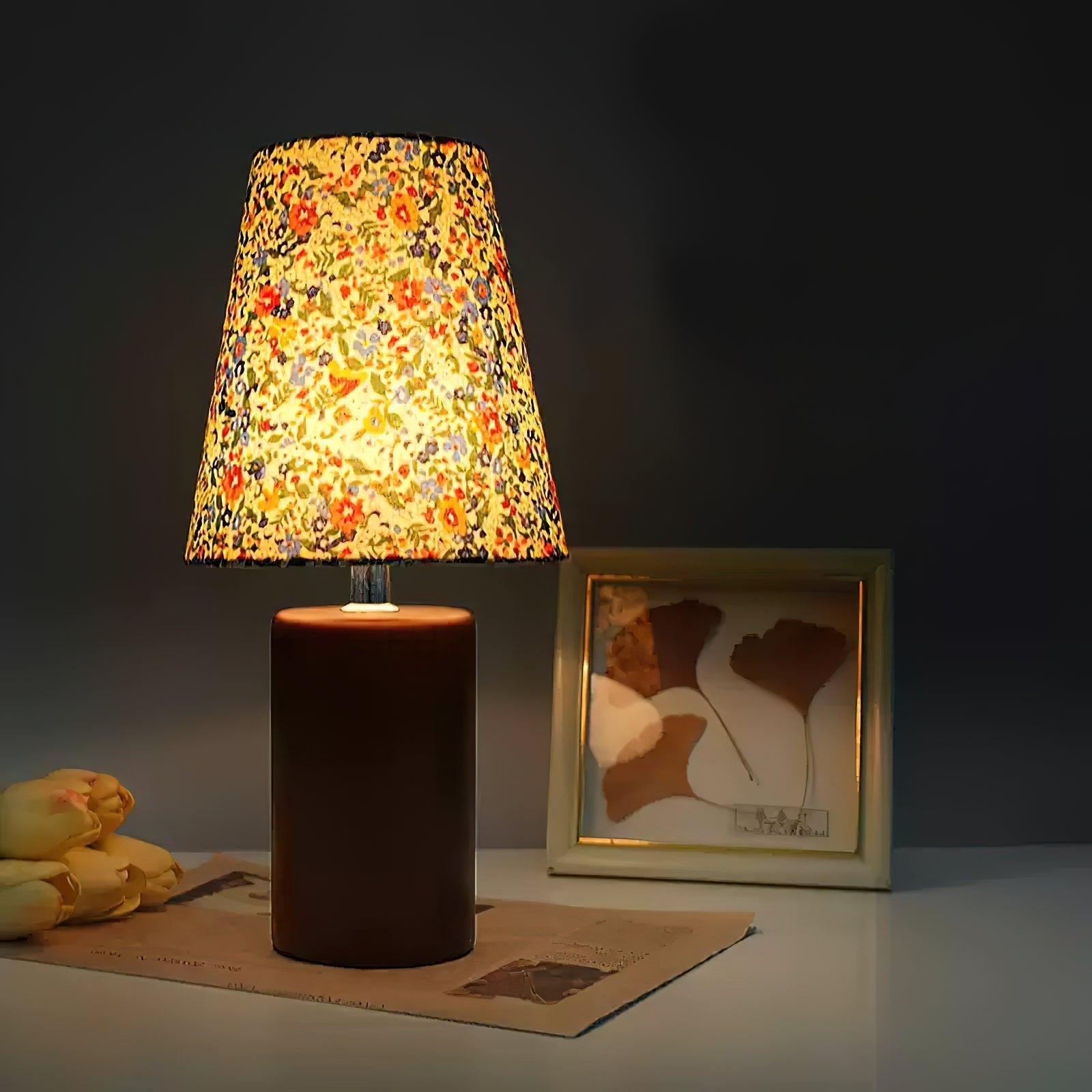 Elara Floral Glow Table Lamp - Lumpaz