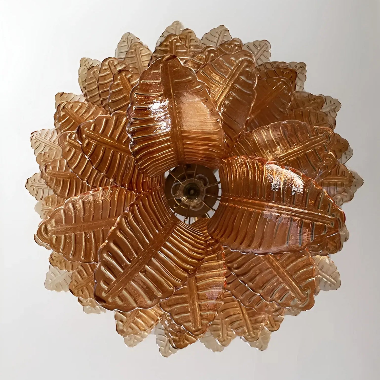 Amber Leaf Cascade Chandelier - Lumpaz