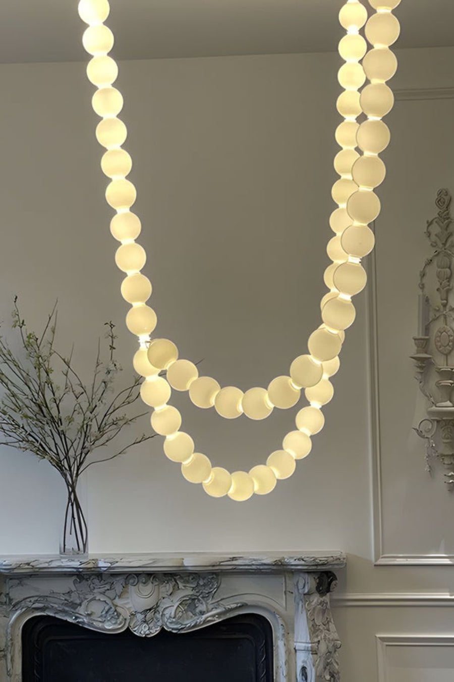 Pearl Necklace Balls Chandelier - Lumpaz