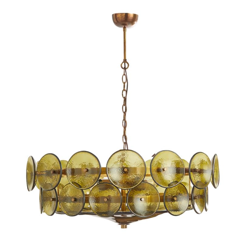 Solaris Disc Murano Chandelier - Lumpaz