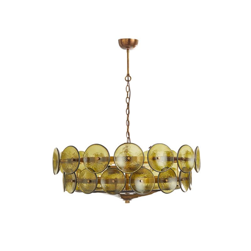 Solaris Disc Murano Chandelier - Lumpaz