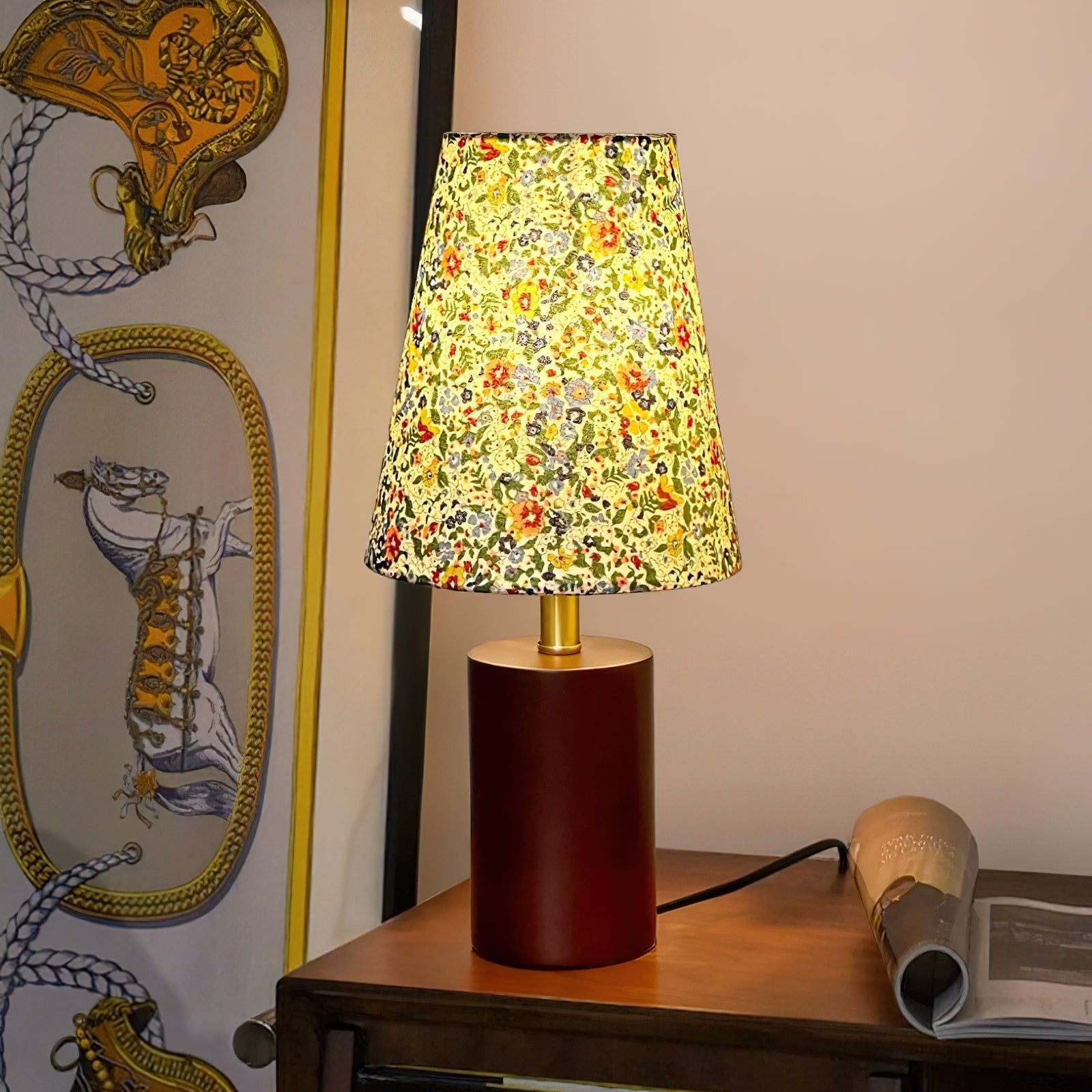 Elara Floral Glow Table Lamp - Lumpaz