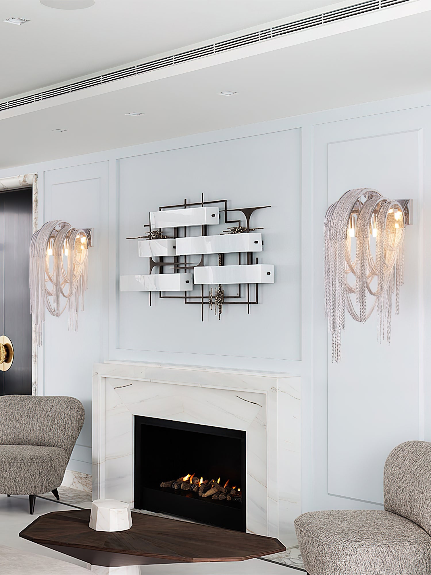 Chains Tassel Wall Lamp - Lumpaz